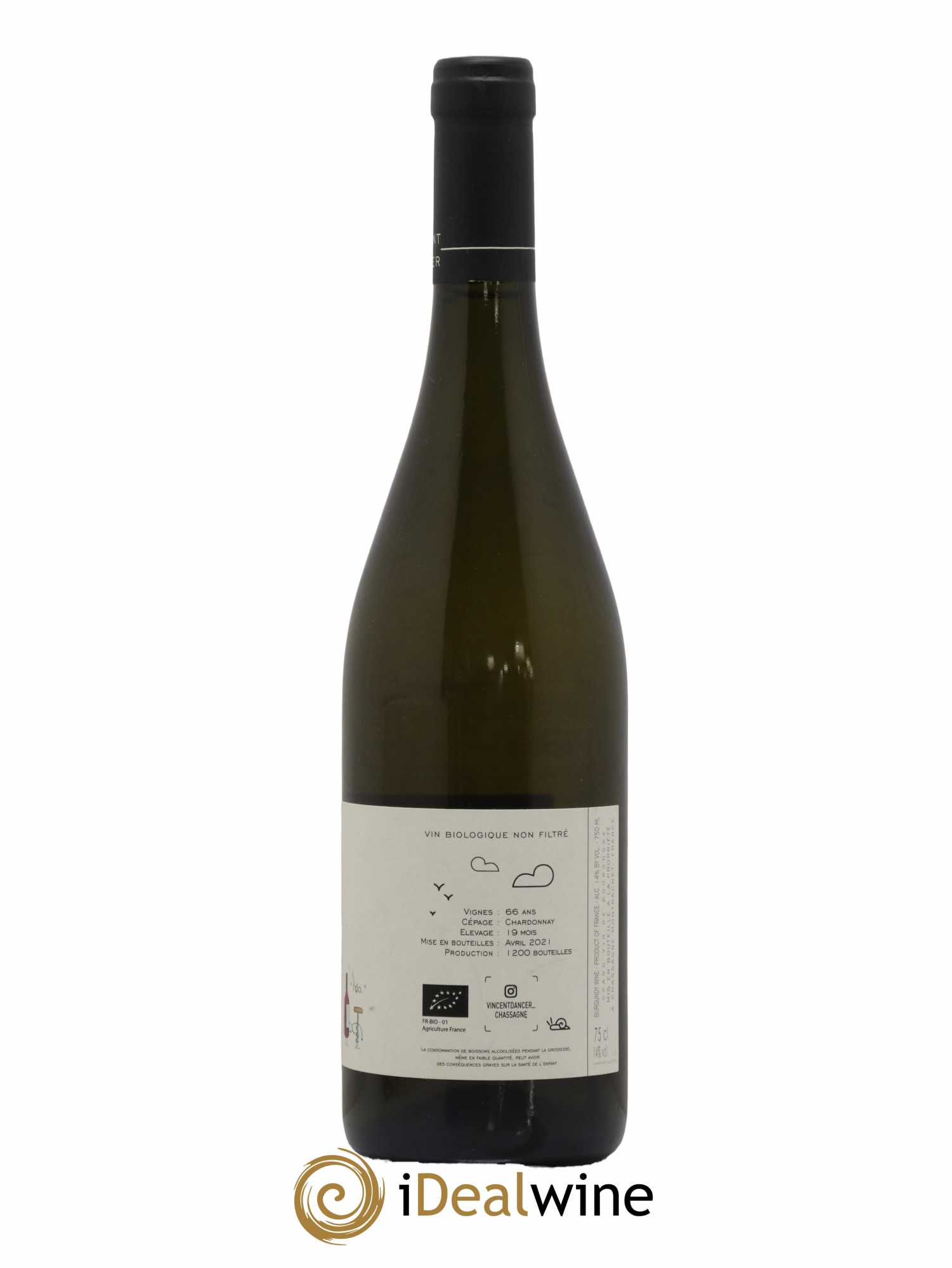 Chassagne-Montrachet 1er Cru (Morgeot) Tête du Clos Vincent Dancer 2019 - Lot de 1 bouteille - 1