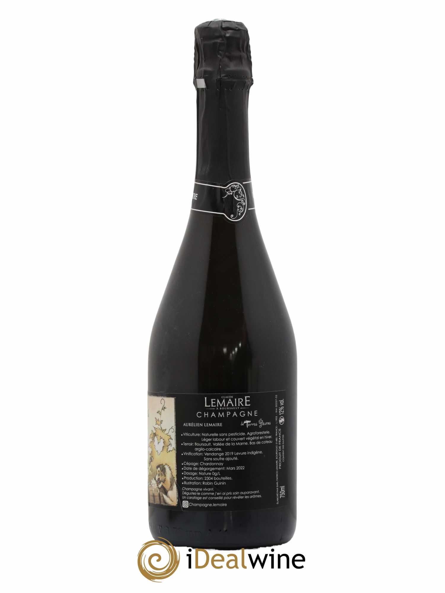 Les Terres Jaunes Aurélien Lemaire 2019 - Lot de 1 bouteille - 1