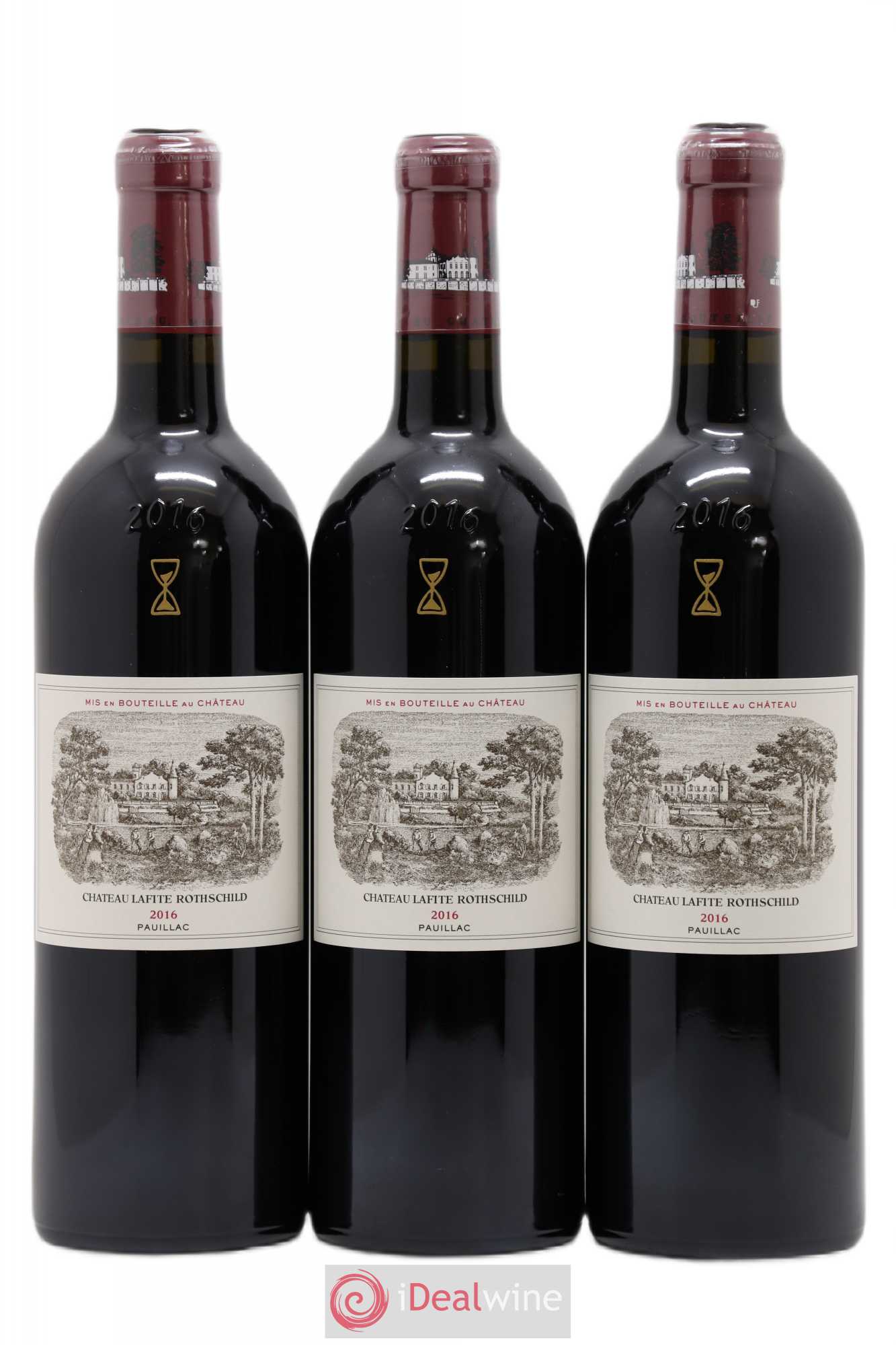 Château Lafite Rothschild 1er Grand Cru Classé 2016 - Lot de 3 bouteilles - 0