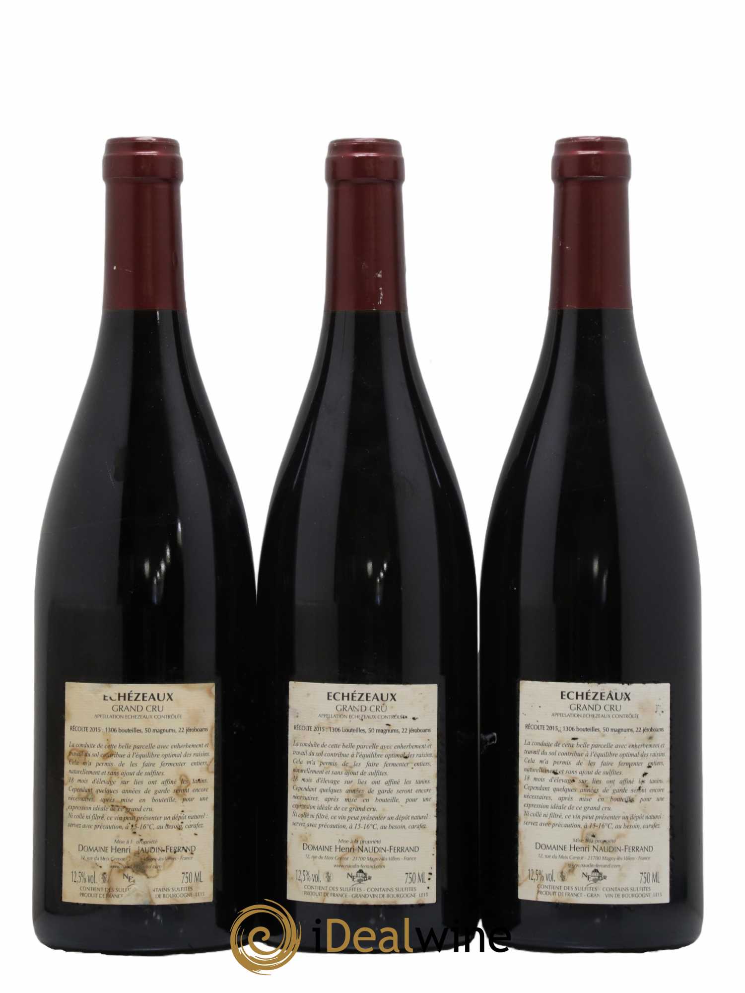 Echezeaux Grand Cru Naudin-Ferrand (Domaine) 2015 - Lot de 3 bouteilles - 1
