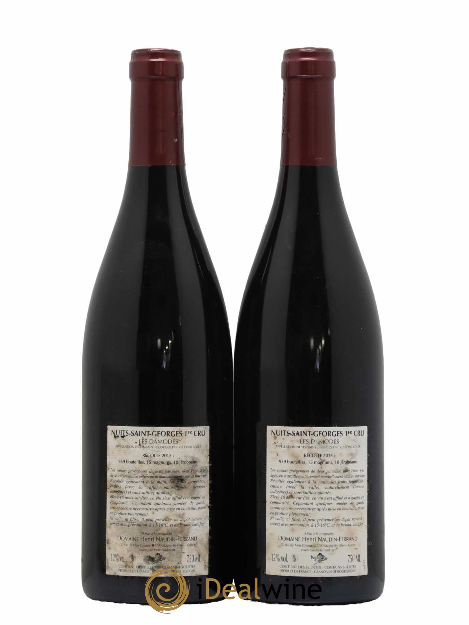 Nuits-Saint-Georges 1er Cru Les Damodes Naudin-Ferrand (Domaine) 2015 - Lot of 2 bottles - 1