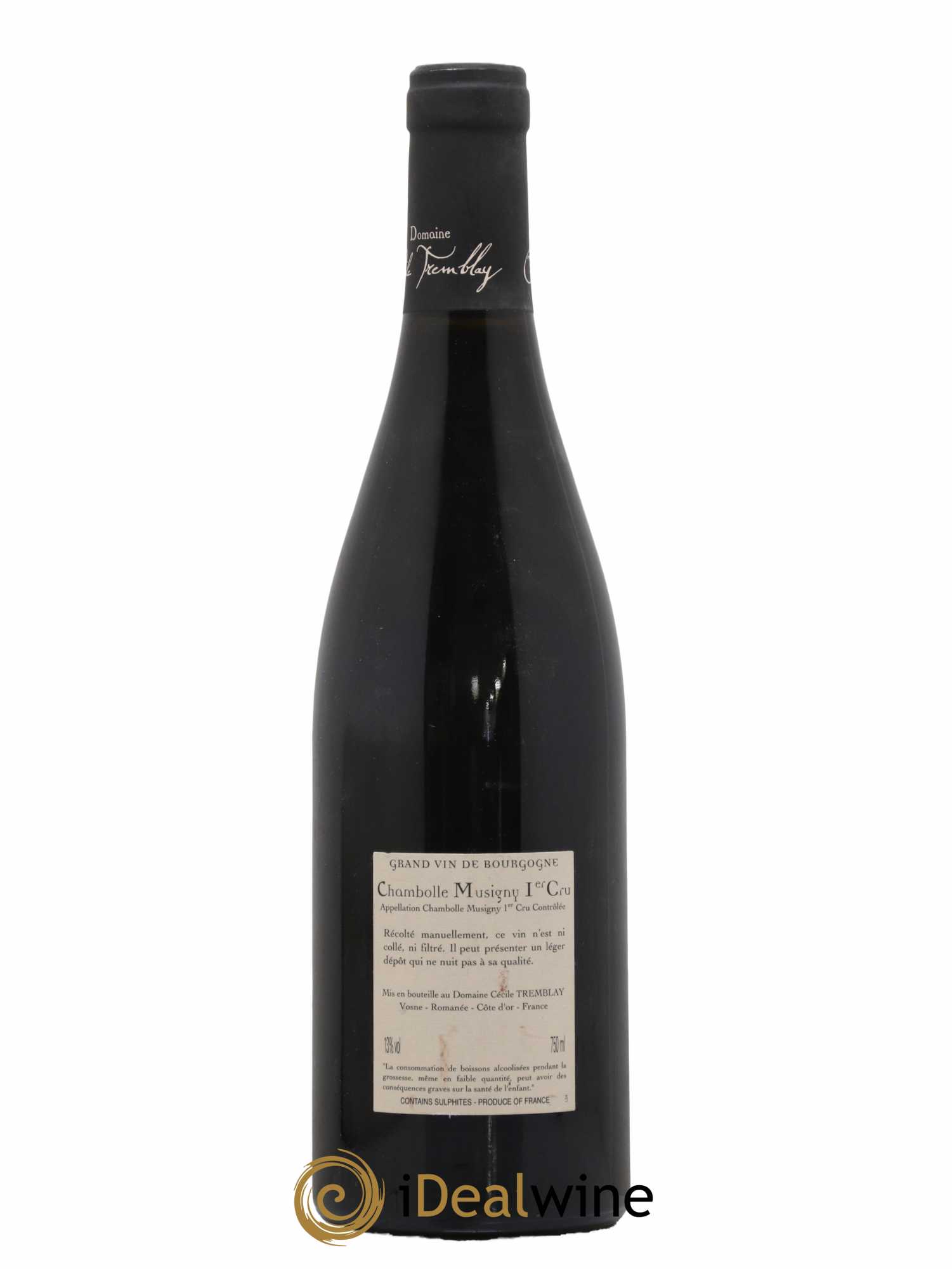 Chambolle-Musigny 1er Cru Les Feusselottes Cécile Tremblay 2010 - Lot of 1 bottle - 1