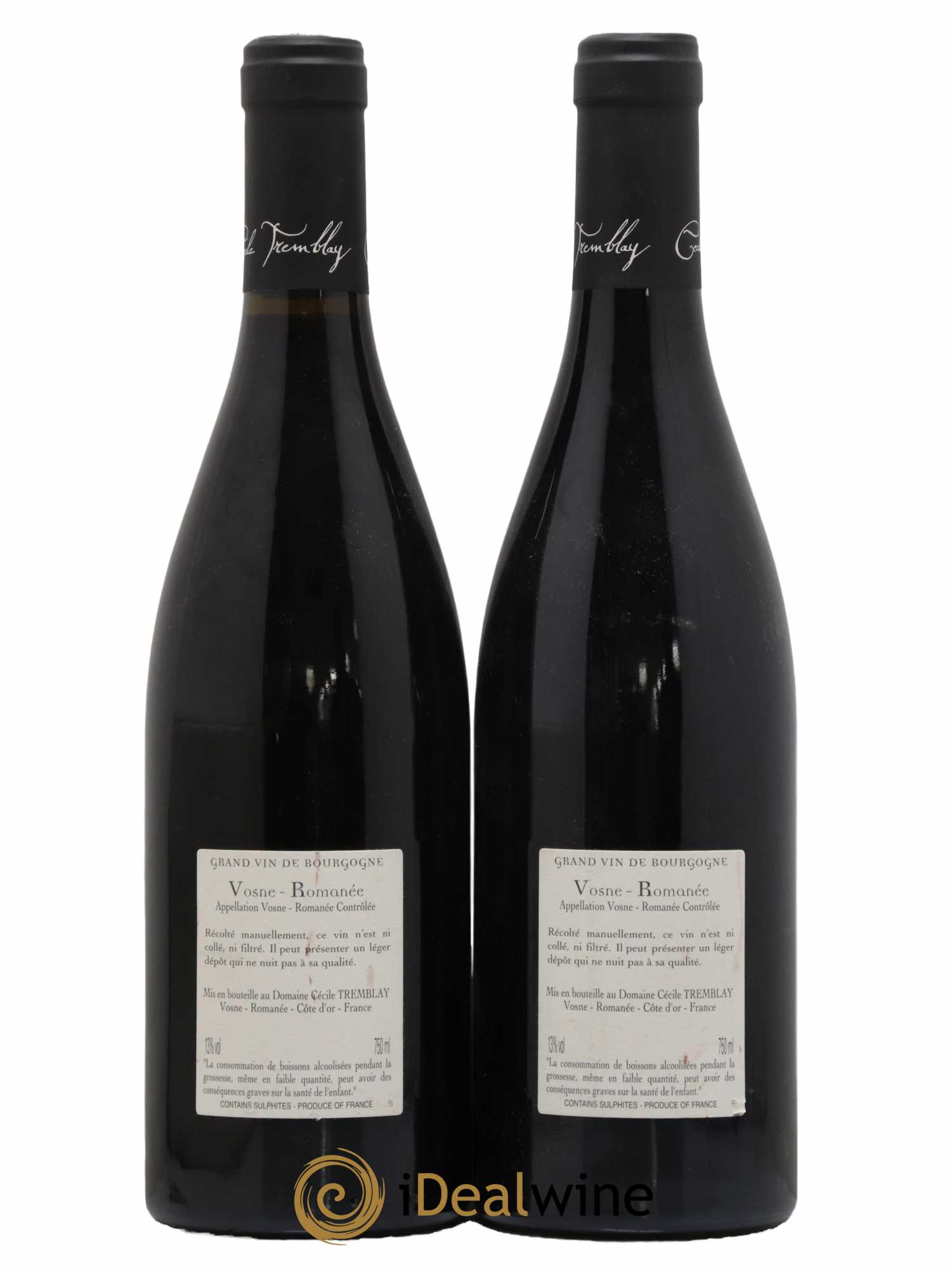 Vosne-Romanée Vieilles Vignes Cécile Tremblay 2016 - Lot de 2 bouteilles - 1
