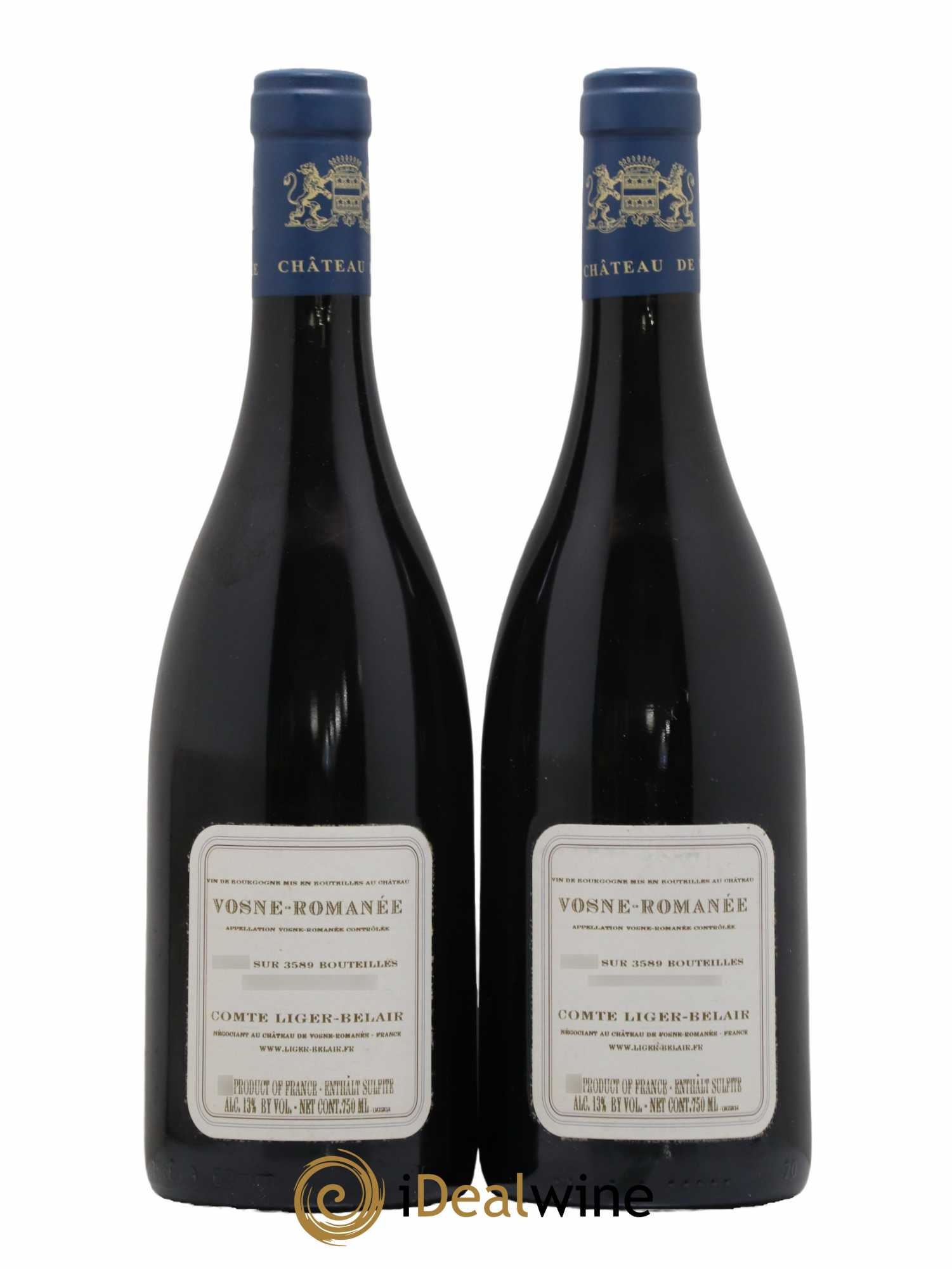 Vosne-Romanée Comte Liger-Belair (Domaine du) 2014 - Lot of 2 bottles - 1
