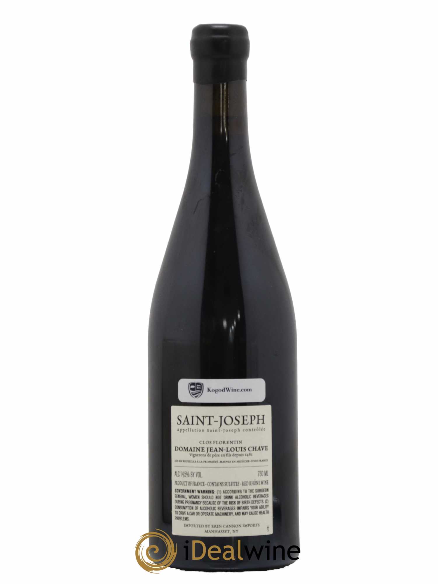 Saint-Joseph Clos Florentin Jean-Louis Chave 2018 - Lot of 1 bottle - 1