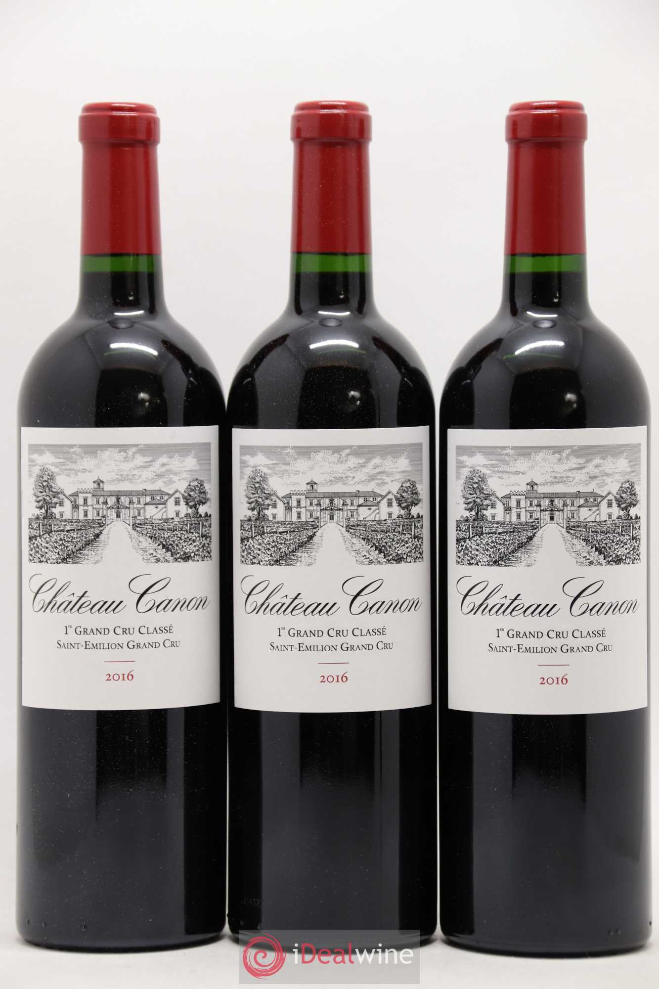 Château Canon 1er Grand Cru Classé B 2016 - Lot de 12 bouteilles - 1
