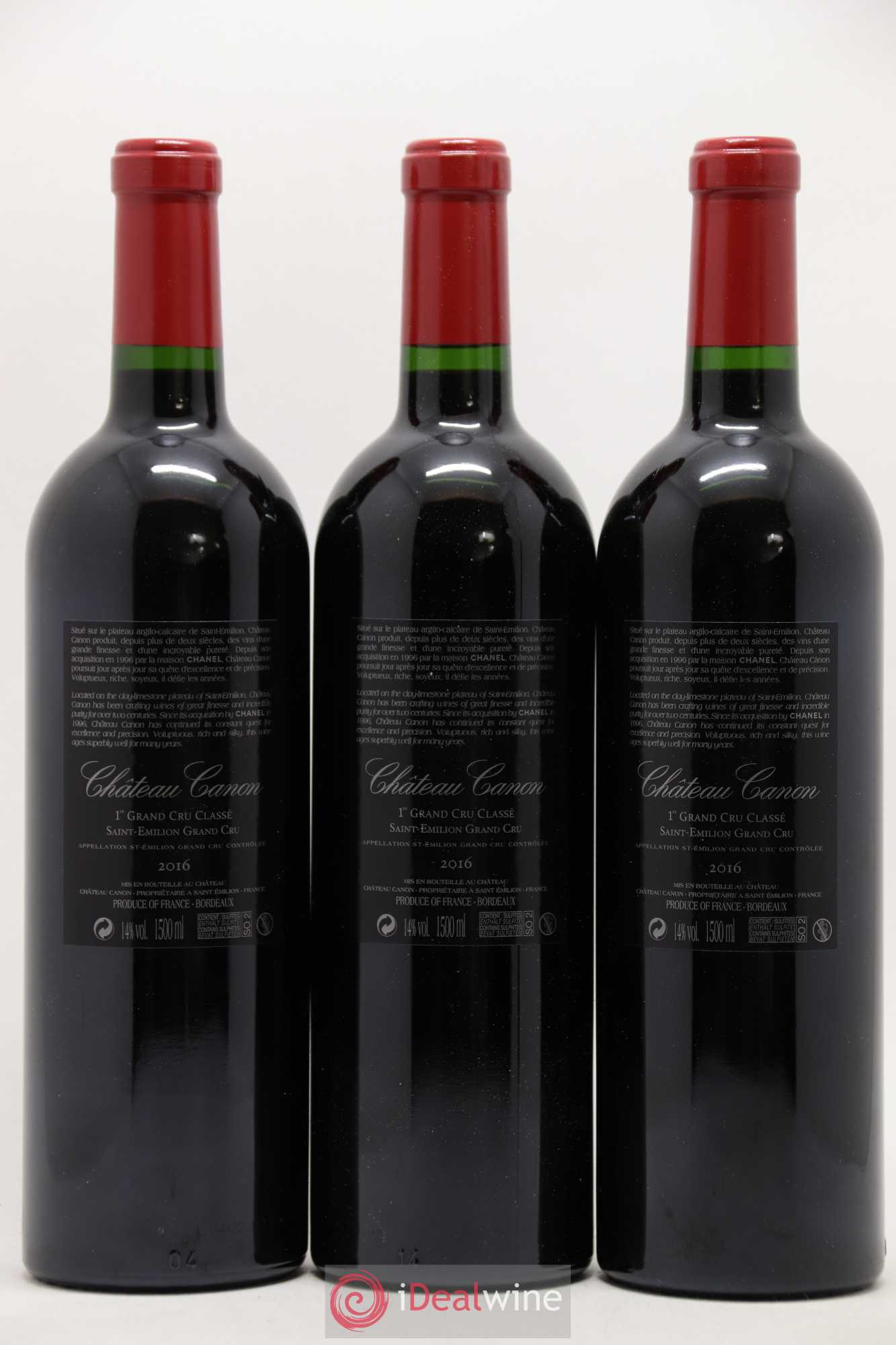 Château Canon 1er Grand Cru Classé B 2016 - Lot de 12 bouteilles - 2