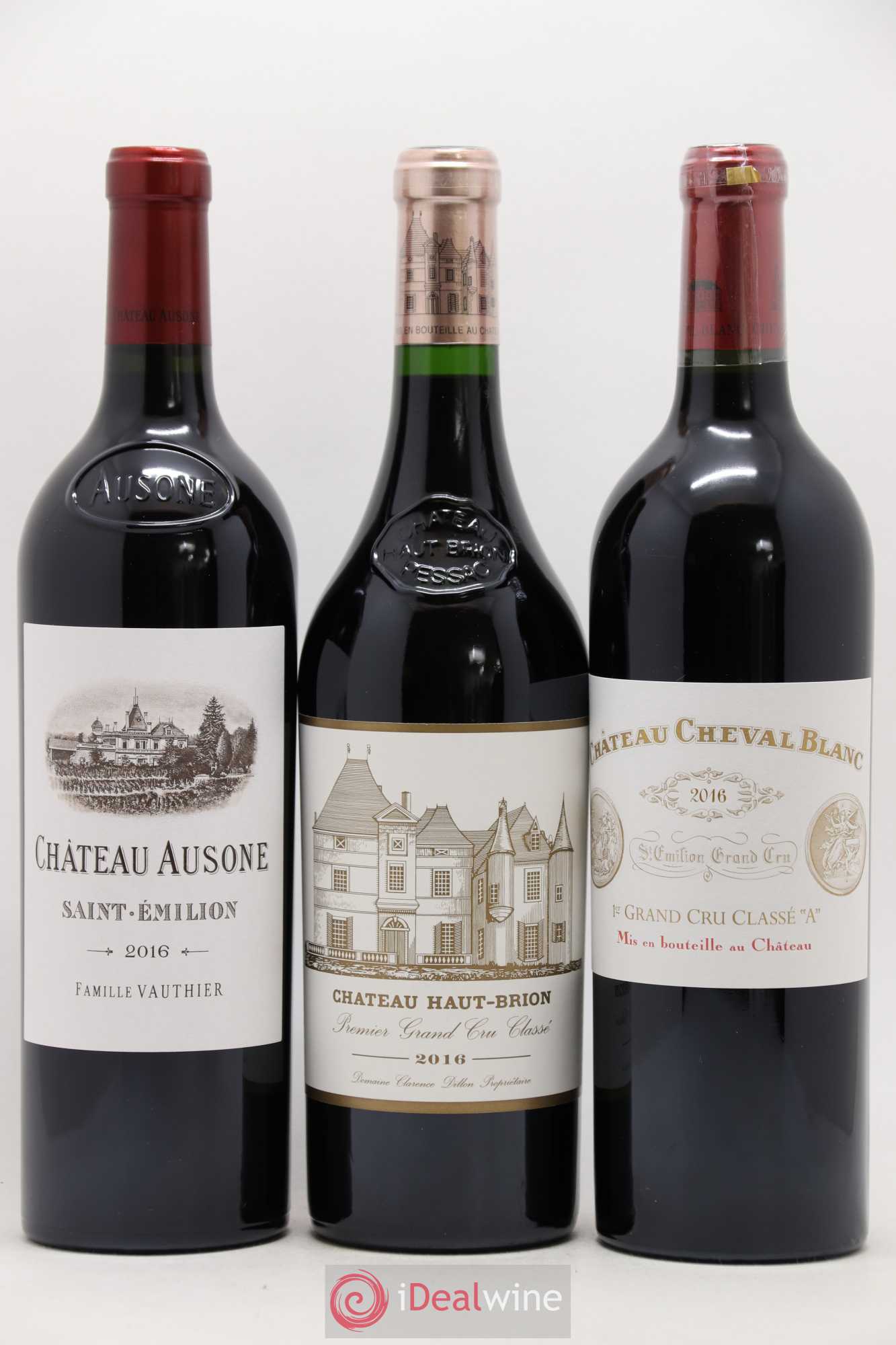 Caisse Collection Duclot Margaux,Yquem, Pétrus, Mission Haut Brion, Mouton Rothschild, Lafite Rothschild, Ausone, Haut Brion, Cheval Blanc 2016 - Posten von 9 Flaschen - 3