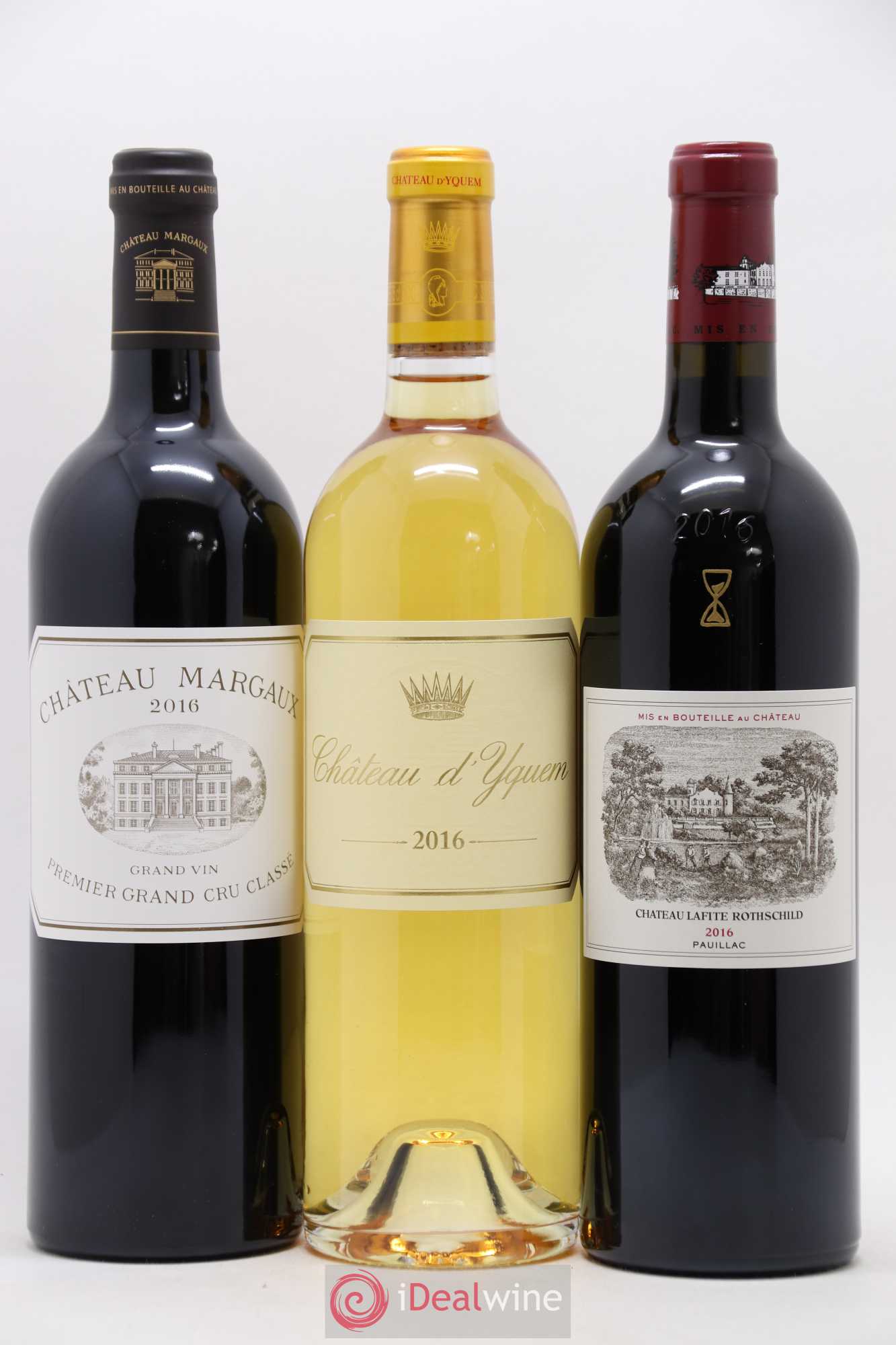 Caisse Collection Duclot Margaux,Yquem, Pétrus, Mission Haut Brion, Mouton Rothschild, Lafite Rothschild, Ausone, Haut Brion, Cheval Blanc 2016 - Posten von 9 Flaschen - 5