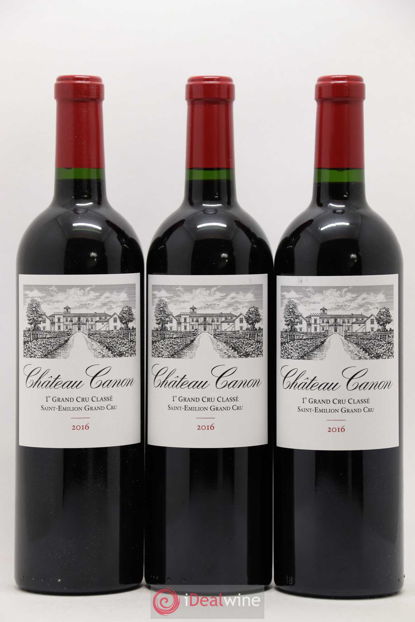 Château Canon 1er Grand Cru Classé B 2016 - Lot de 12 bouteilles - 1