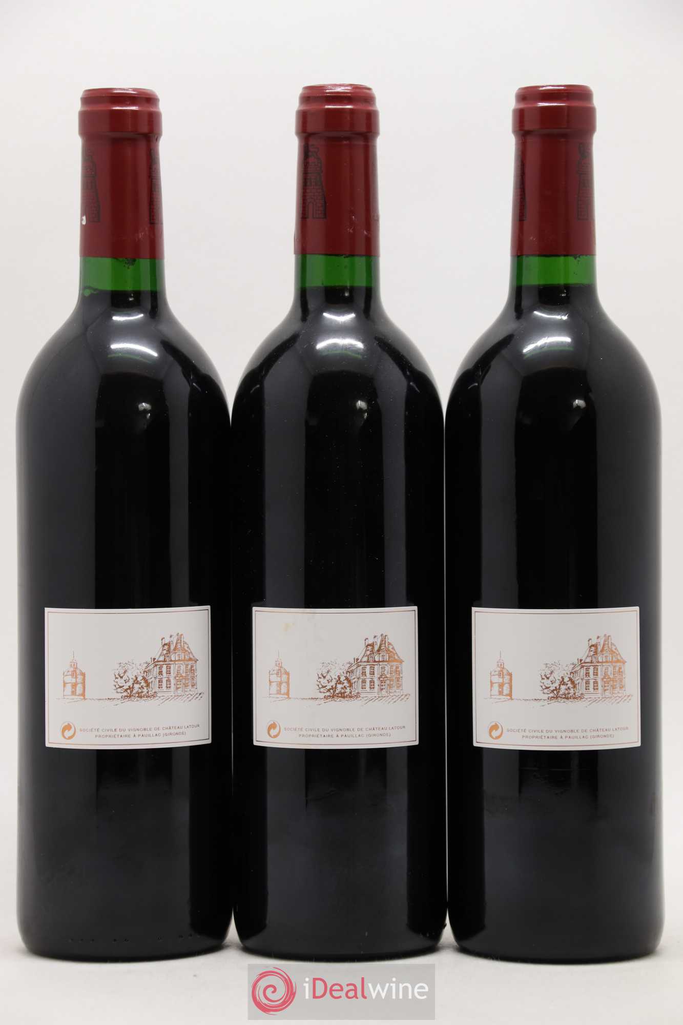 Château Latour 1er Grand Cru Classé 1996 - Lot de 3 bouteilles - 1