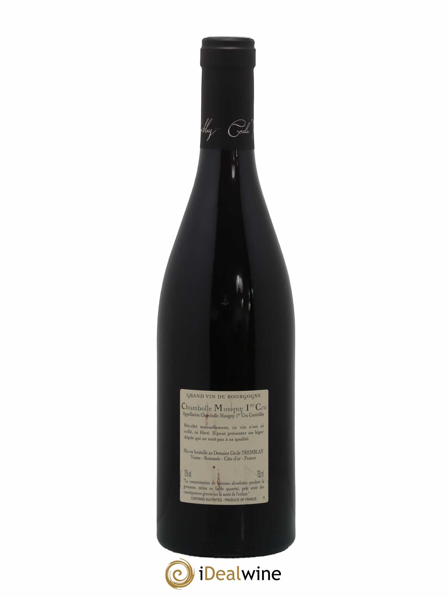 Chambolle-Musigny 1er Cru Les Feusselottes Cécile Tremblay 2017 - Lot de 1 bouteille - 1