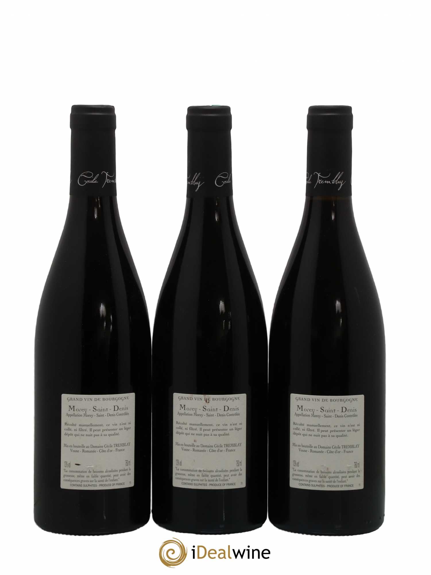Morey-Saint-Denis Très Girard Cécile Tremblay 2017 - Lot de 3 bouteilles - 1
