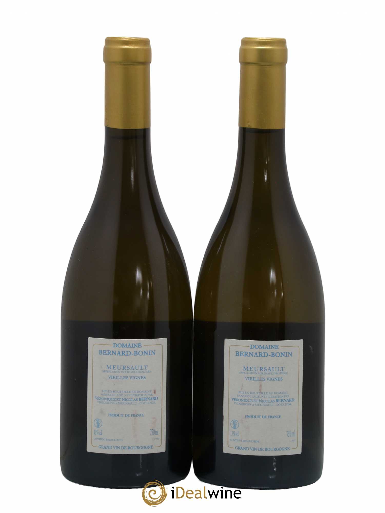 Meursault Vieilles Vignes Bernard Bonin 2017 - Lot de 2 bouteilles - 1