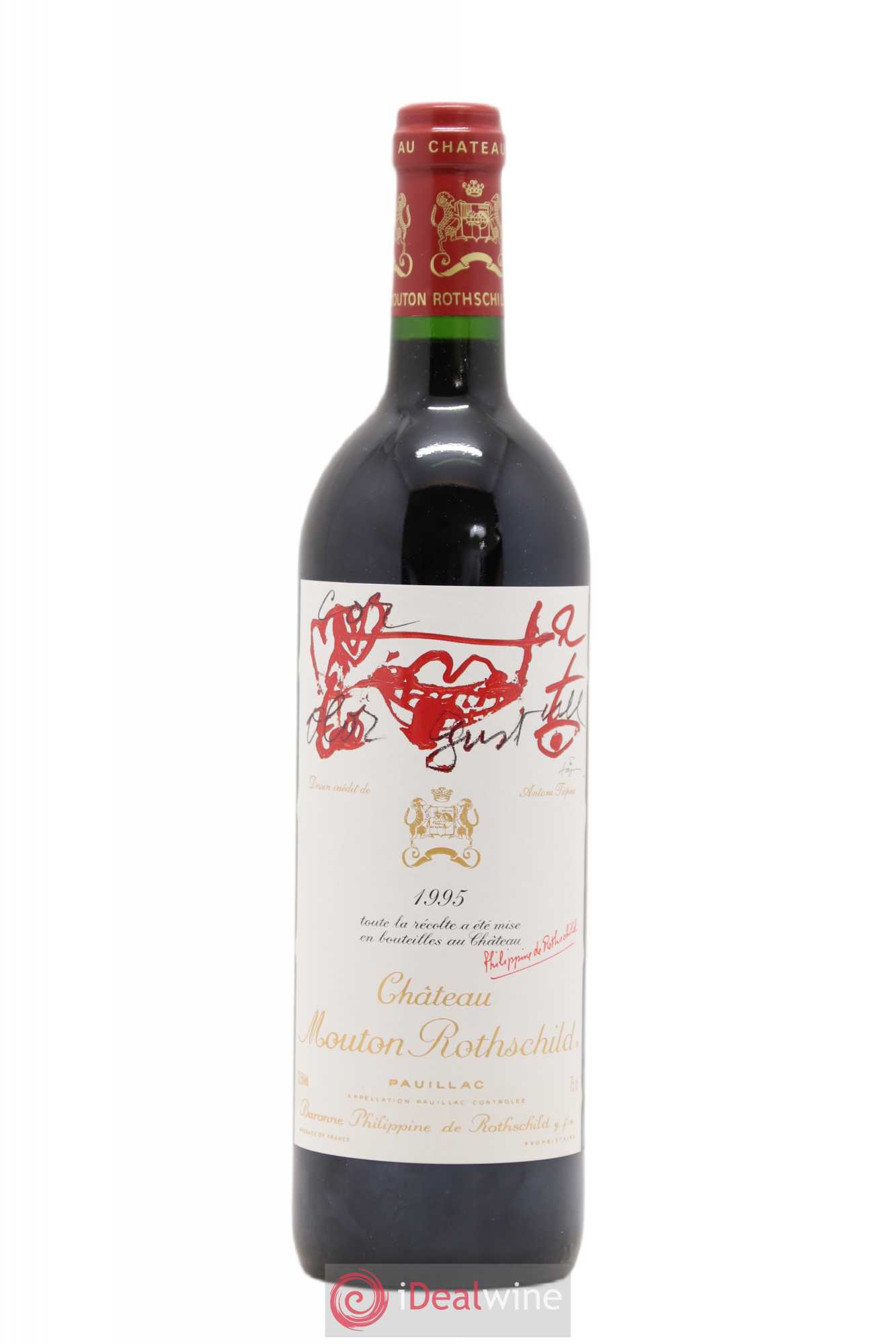 Château Mouton Rothschild 1er Grand Cru Classé 1995 - Lot de 1 bouteille - 0