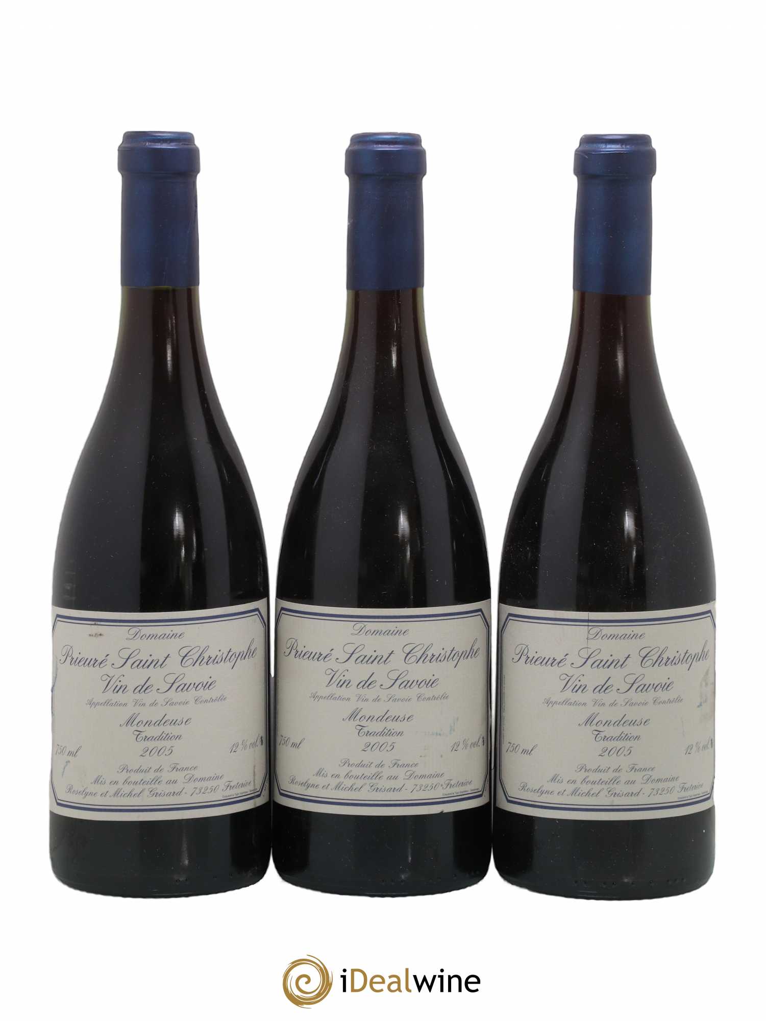 Vin des Allobroges Mondeuse Tradition Prieuré Saint Christophe (Domaine) 2005 - Lot de 3 bouteilles - 0
