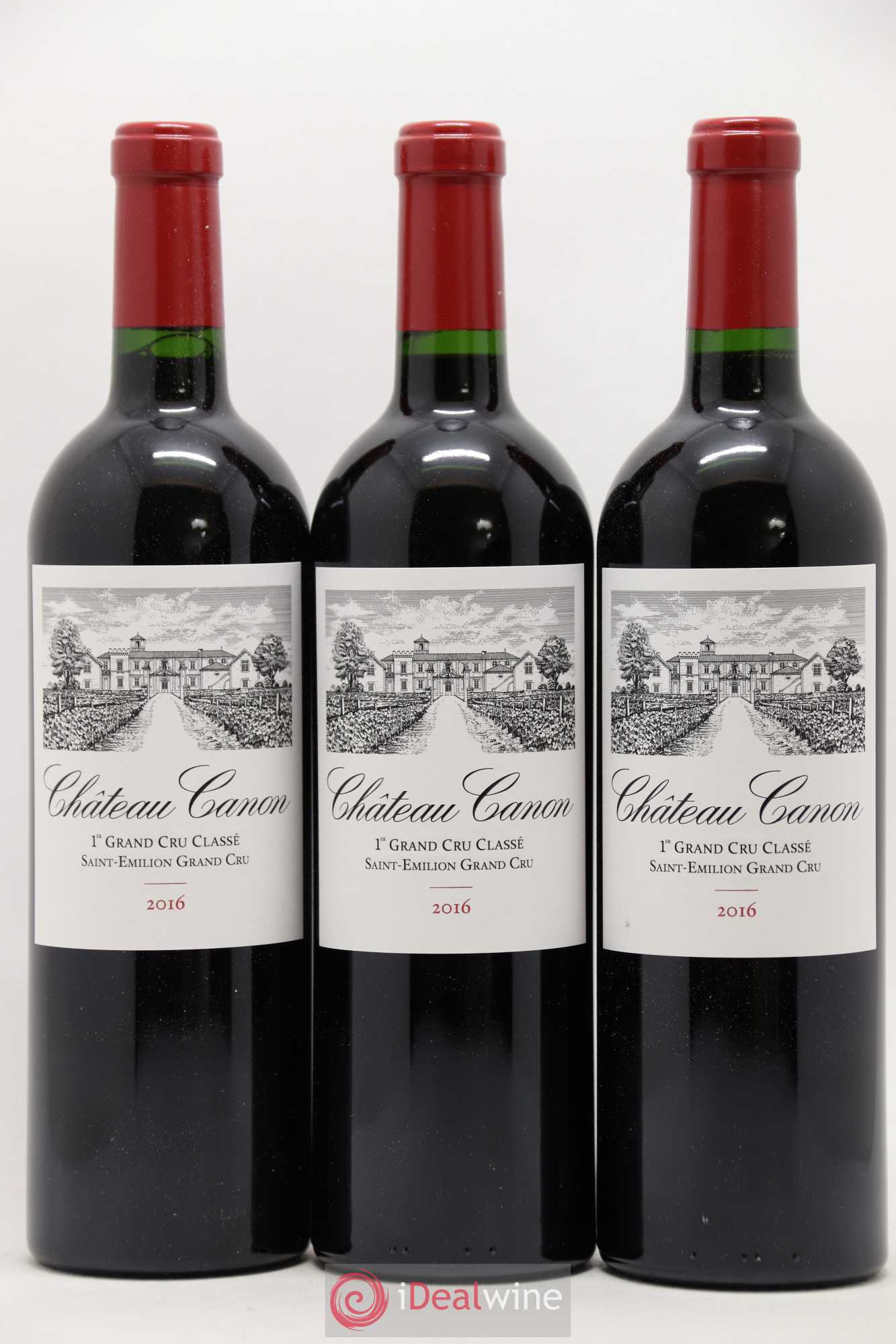 Château Canon 1er Grand Cru Classé B 2016 - Lot de 12 bouteilles - 1