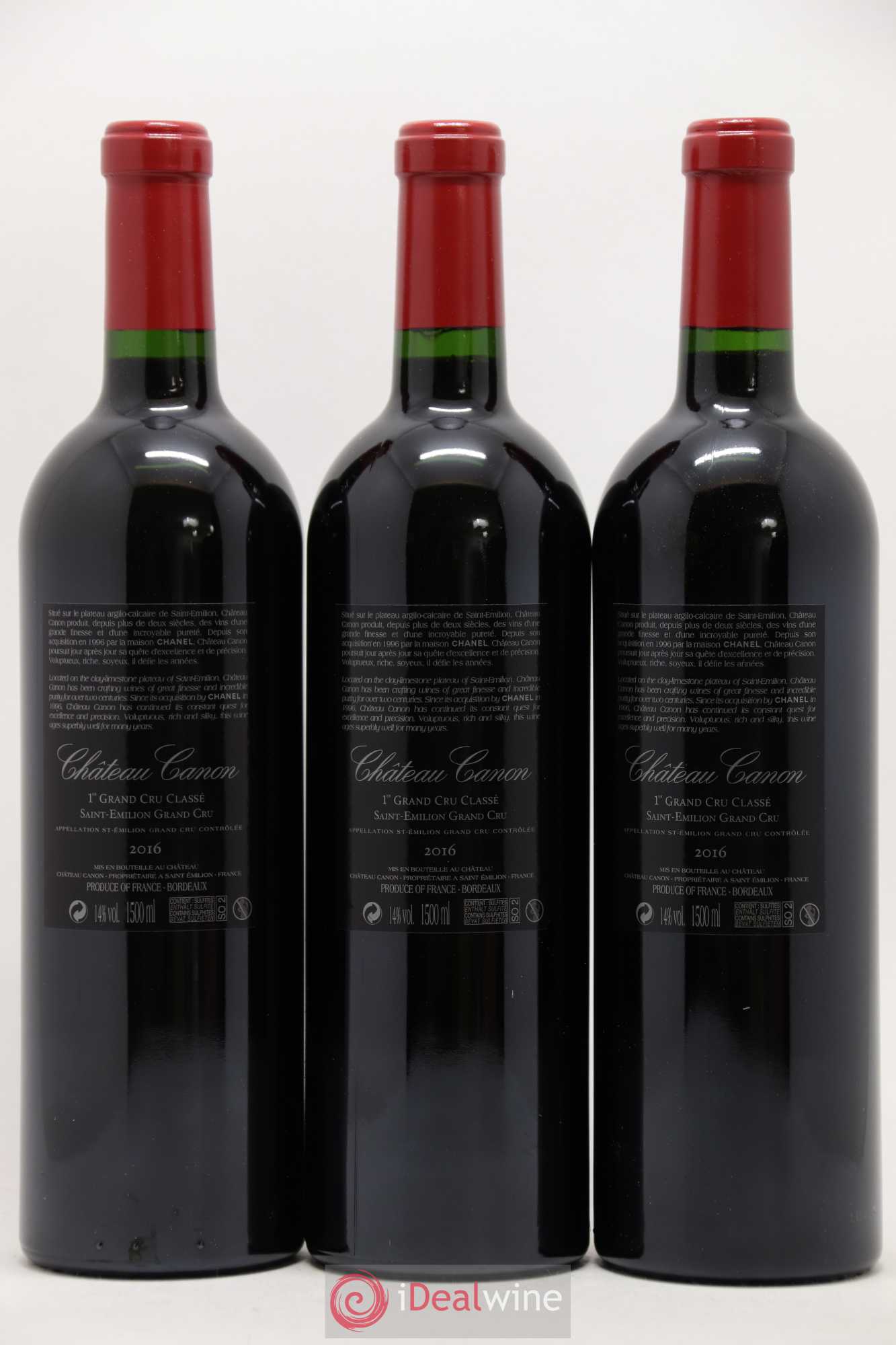 Château Canon 1er Grand Cru Classé B 2016 - Lot de 12 bouteilles - 6