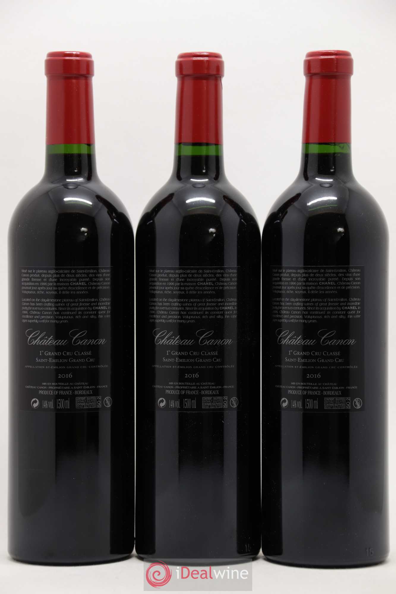 Château Canon 1er Grand Cru Classé B 2016 - Lot de 12 bouteilles - 8