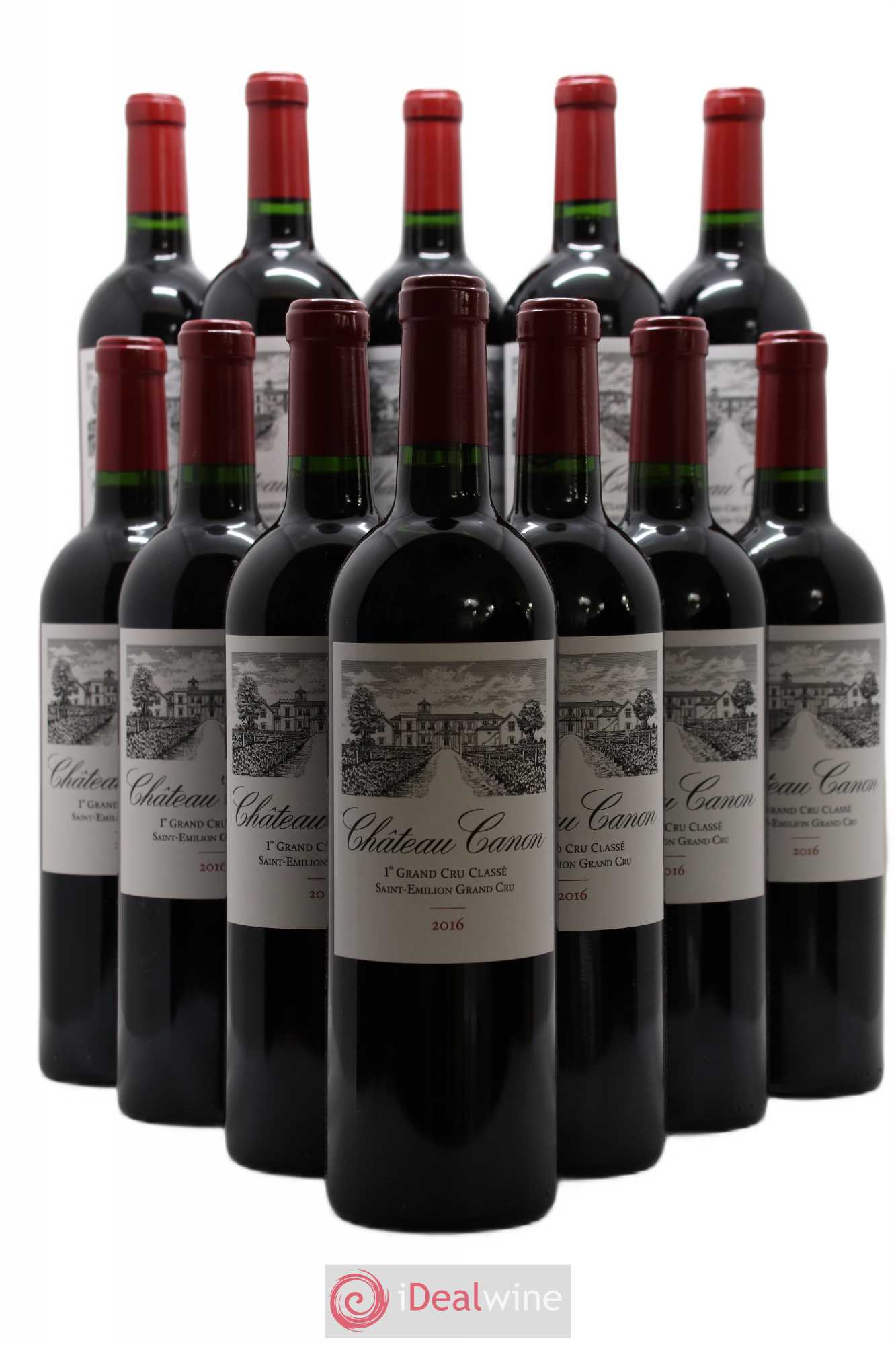 Château Canon 1er Grand Cru Classé B 2016 - Lot de 12 bouteilles - 0