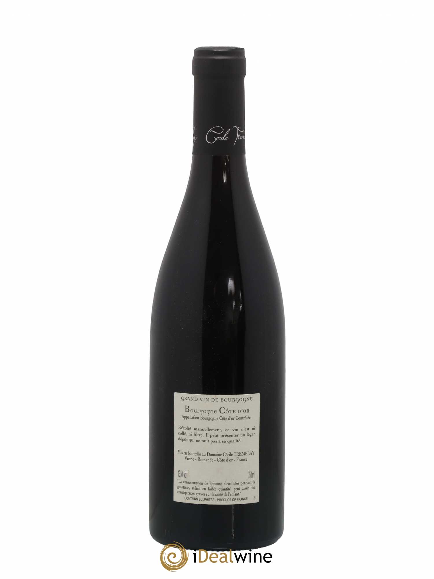 Bourgogne Côte-d'Or Cécile Tremblay 2018 - Lot de 1 bouteille - 1