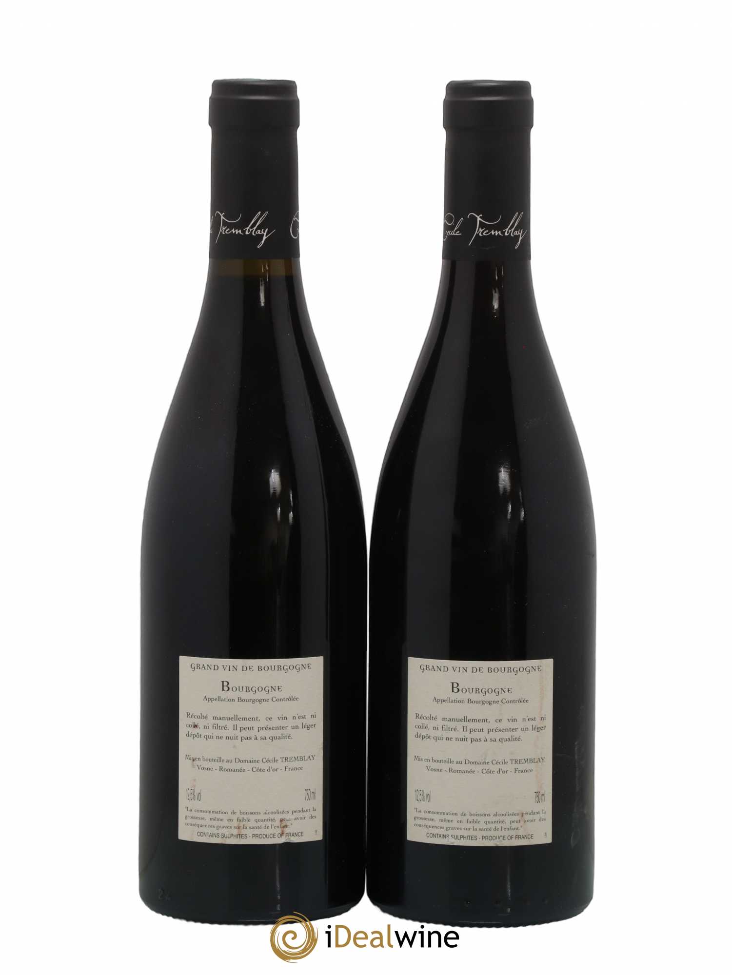 Bourgogne La Croix Blanche Cécile Tremblay 2016 - Lot de 2 bouteilles - 1