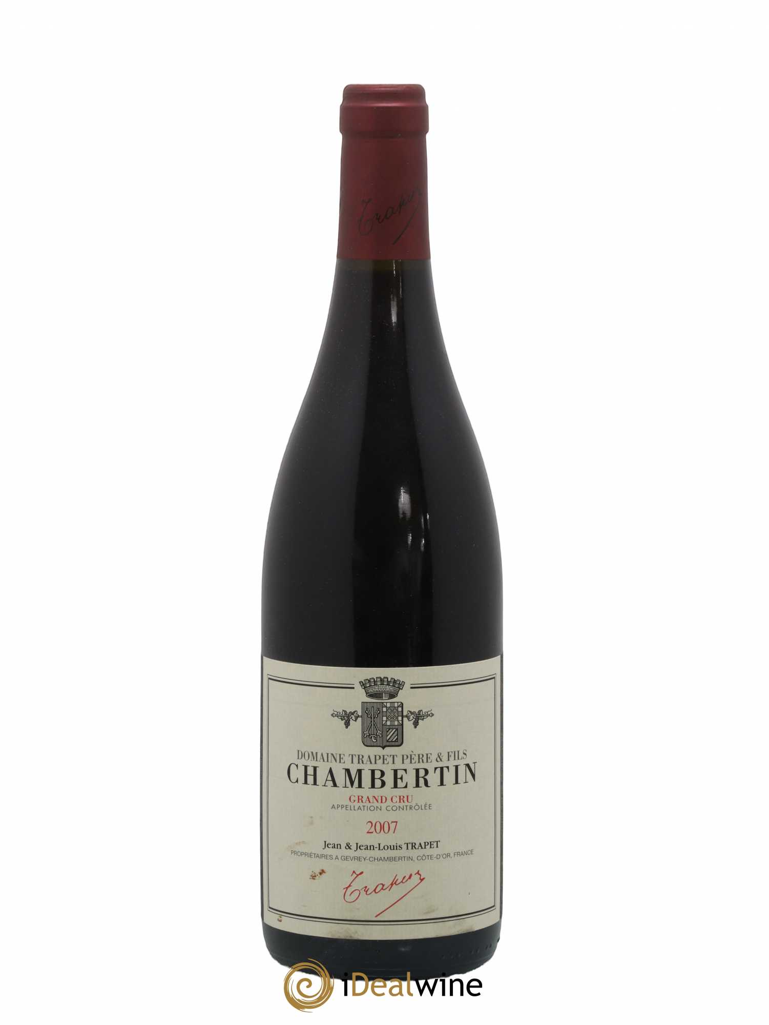 Chambertin Grand Cru Domaine Trapet 2007 - Lot de 1 bouteille - 0