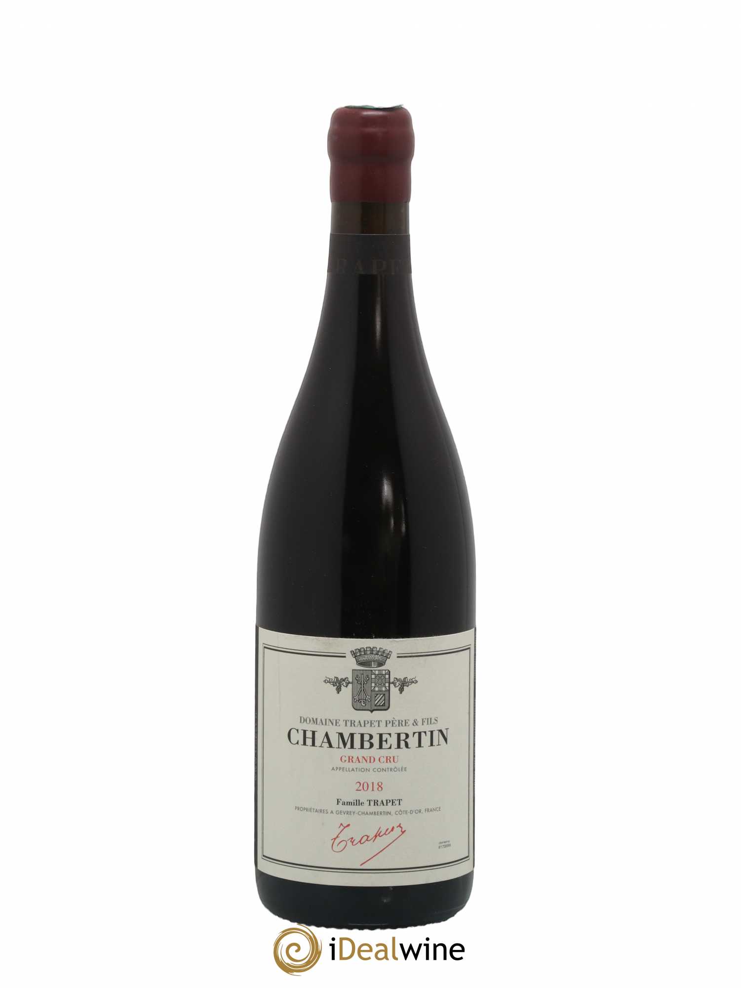 Chambertin Grand Cru Domaine Trapet 2018 - Lot de 1 bouteille - 0