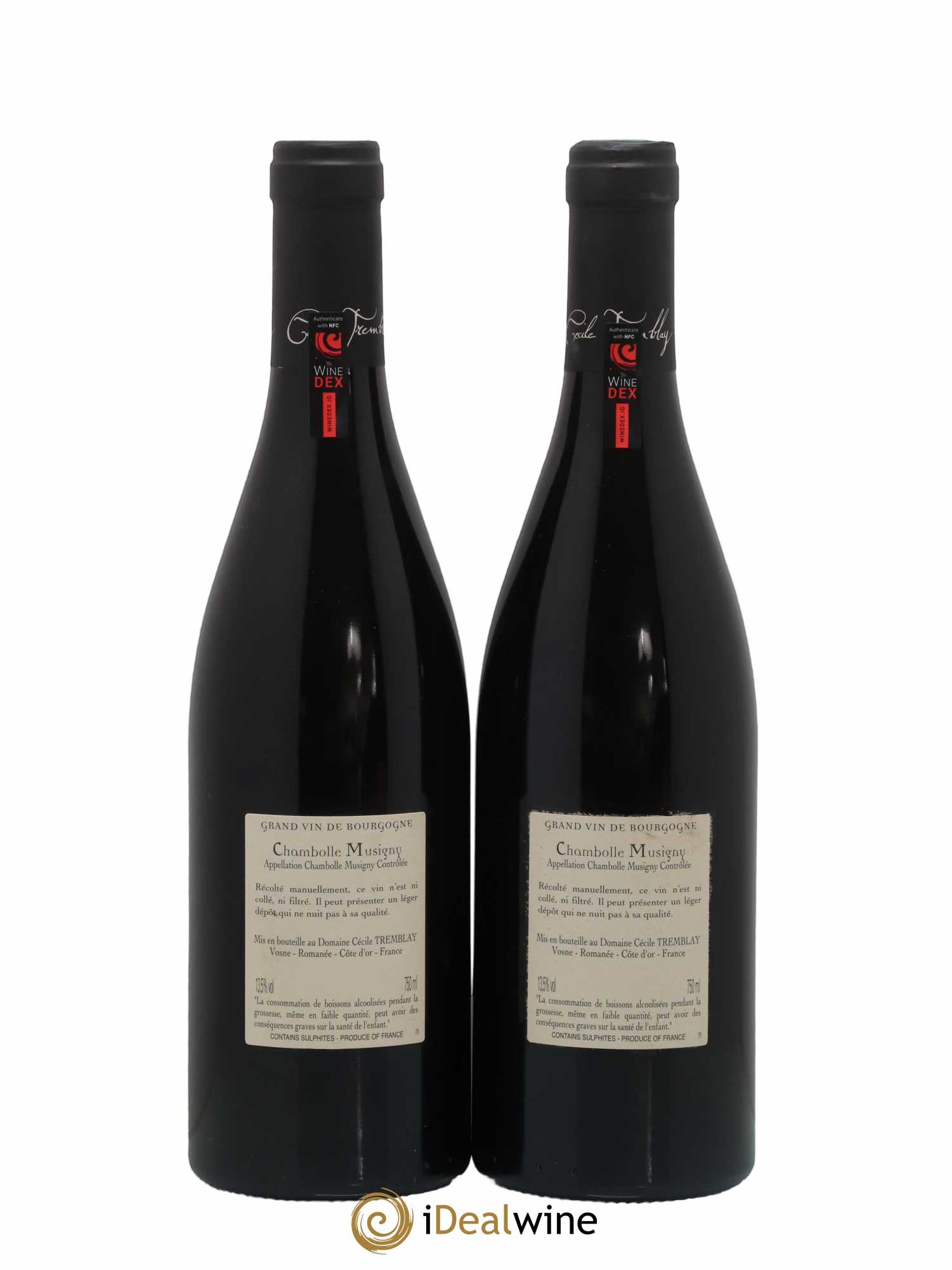 Chambolle-Musigny Les Cabottes Cécile Tremblay 2015 - Lot de 2 bouteilles - 1