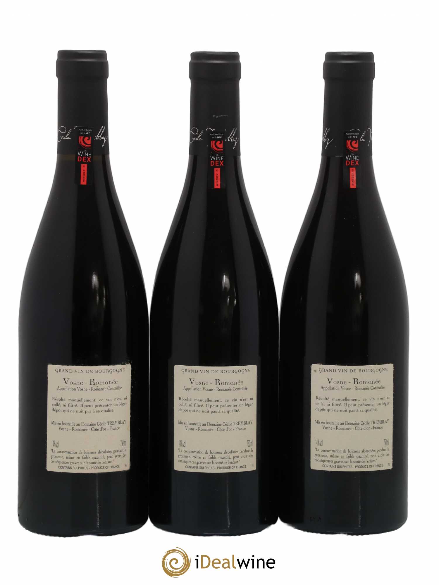 Vosne-Romanée Vieilles Vignes Cécile Tremblay 2015 - Lot de 3 bouteilles - 1