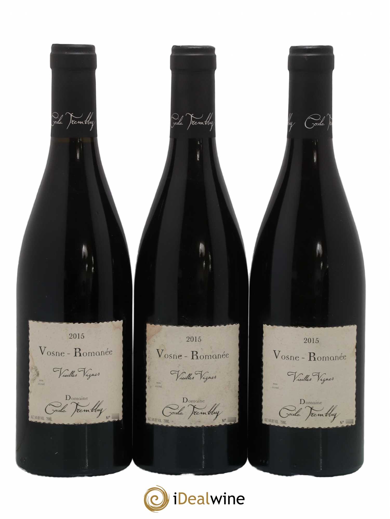 Vosne-Romanée Vieilles Vignes Cécile Tremblay 2015 - Lot de 3 bouteilles - 0