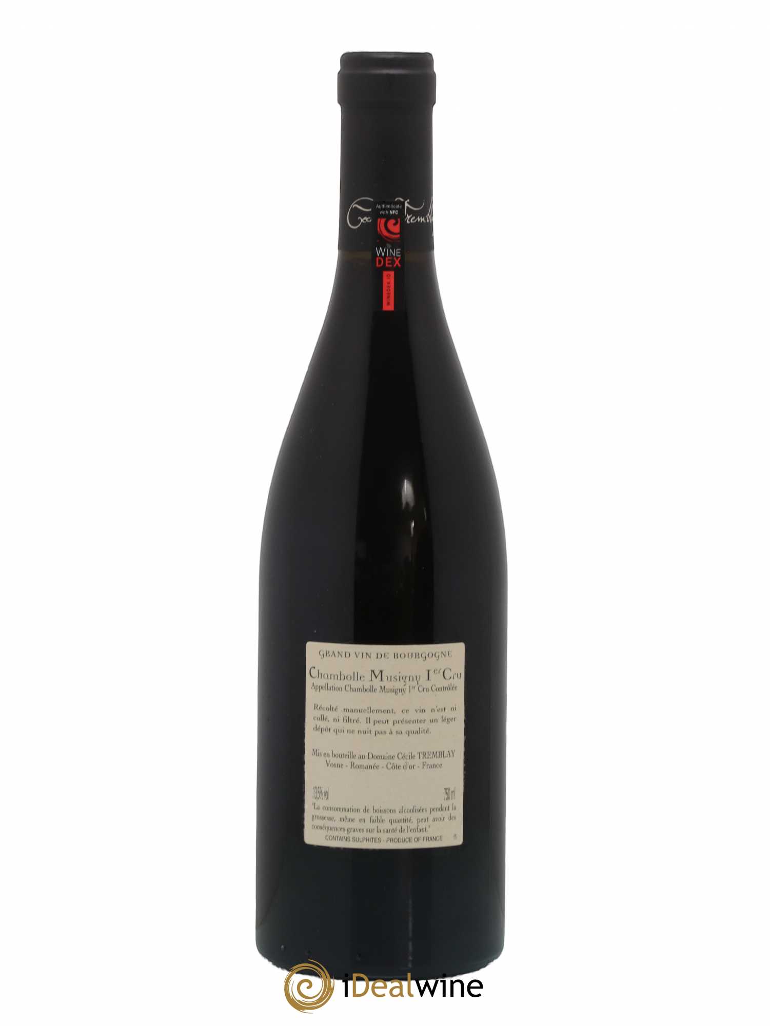 Chambolle-Musigny 1er Cru Les Feusselottes Cécile Tremblay 2015 - Lot de 1 bouteille - 1