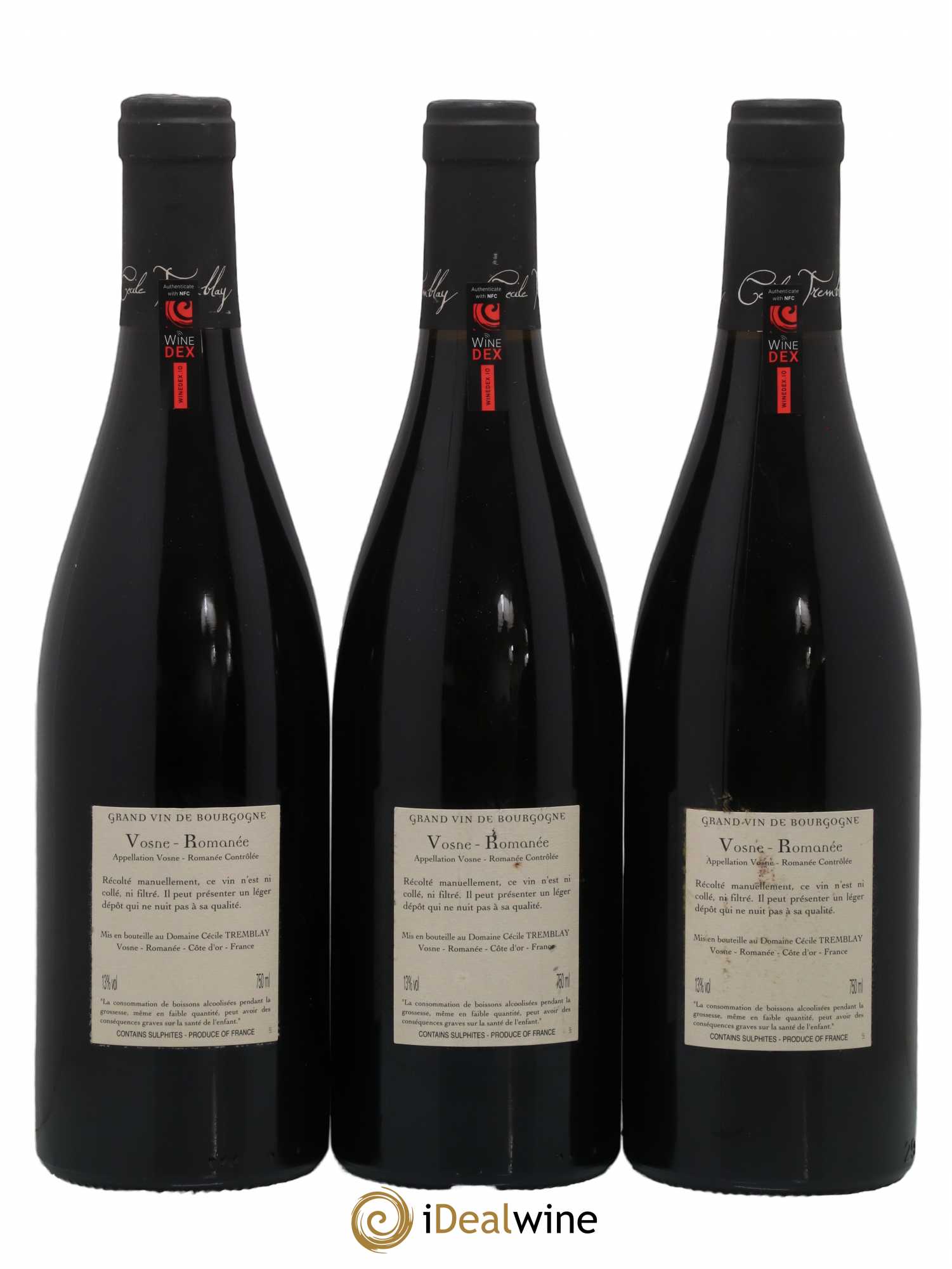 Vosne-Romanée Vieilles Vignes Cécile Tremblay 2014 - Lot de 3 bouteilles - 1