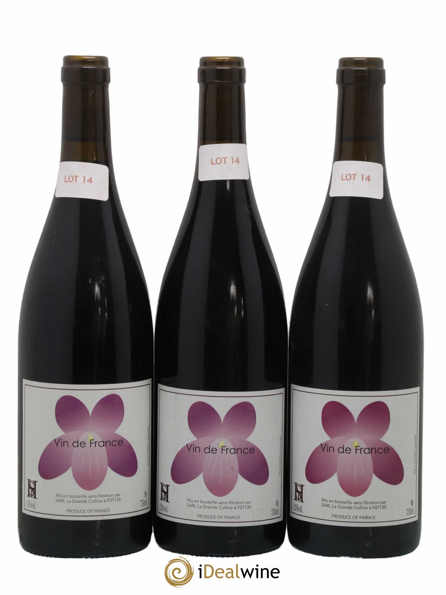 Vin de France (Ex Saint-Joseph) Hirotake Ooka - Domaine La Grande Colline 2014 - Lot de 3 bouteilles - 0