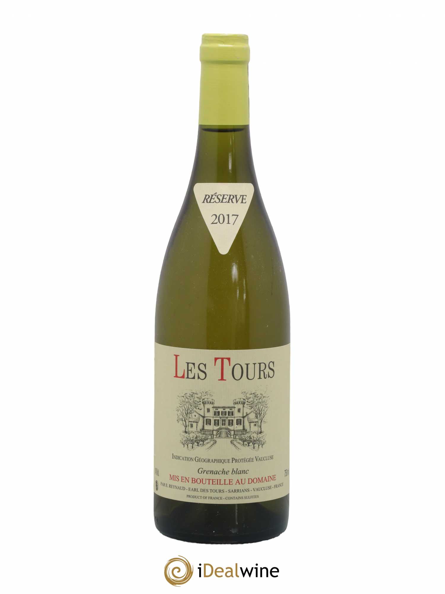 Vaucluse (Vin de Pays de Vaucluse) Les Tours Grenache Blanc Emmanuel Reynaud 2017 - Lot de 1 bouteille - 0