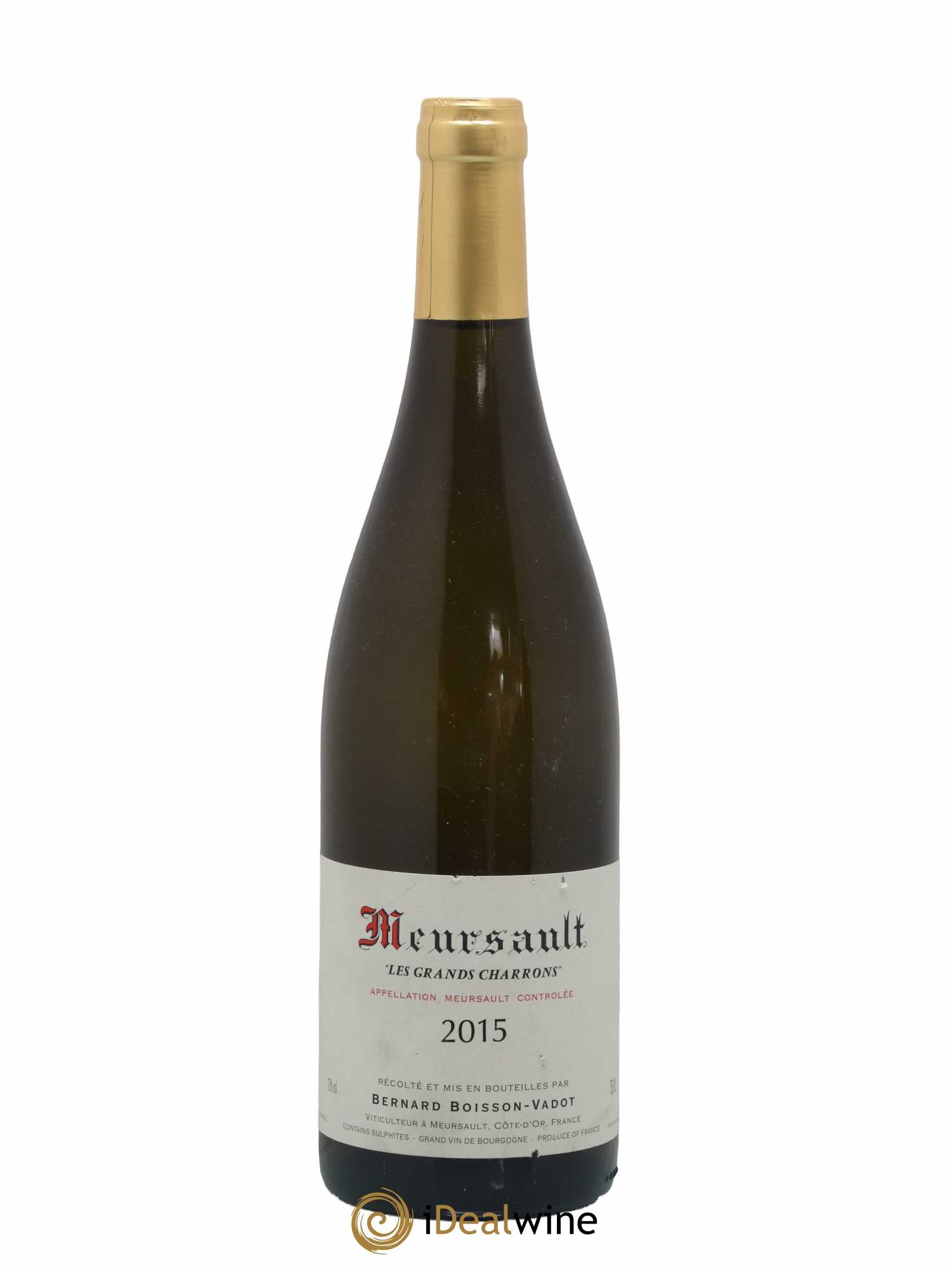 Meursault Les Grands Charrons Boisson-Vadot (Domaine) 2015 - Lot de 1 bouteille - 0