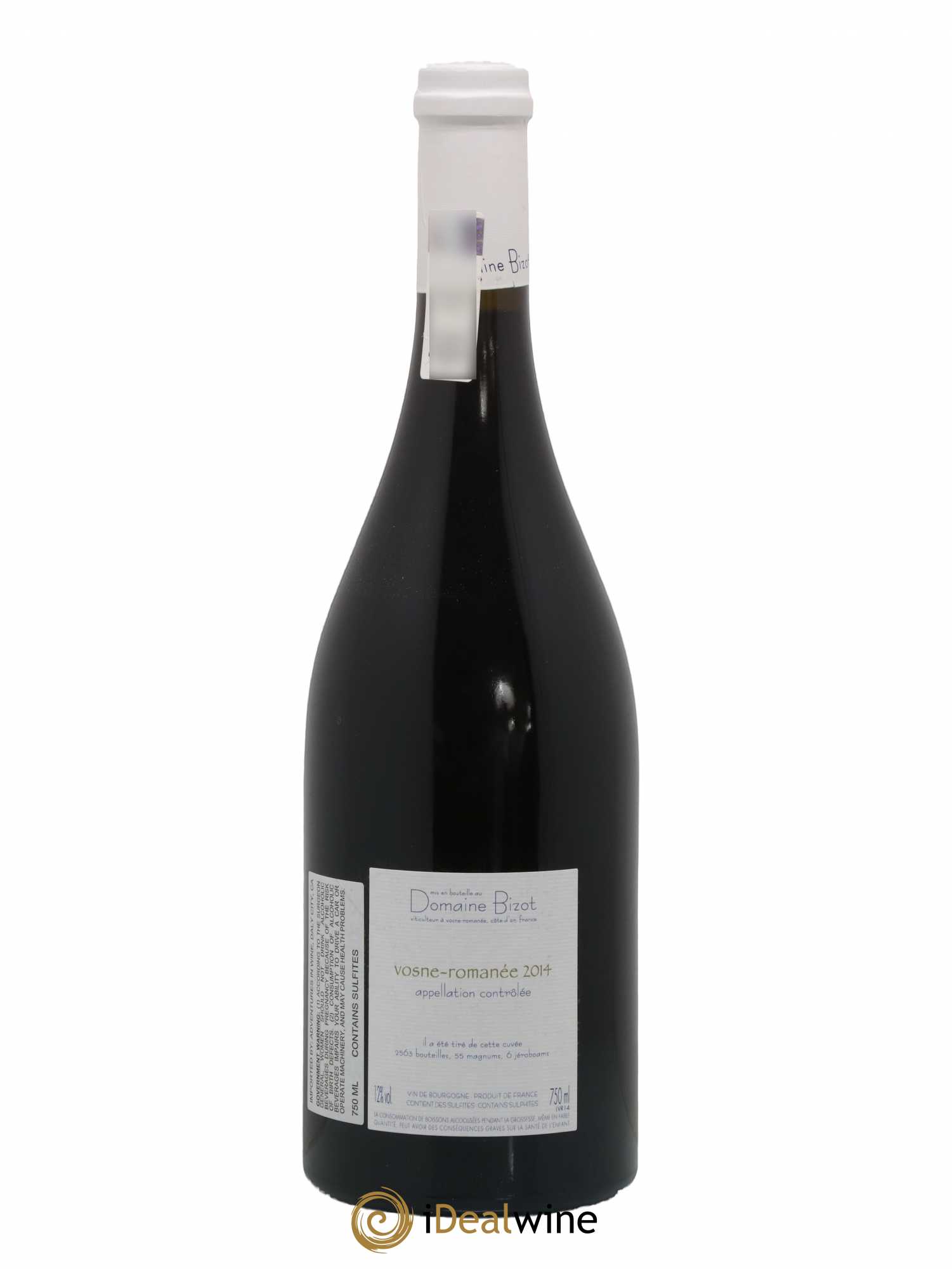 Vosne-Romanée Bizot (Domaine) 2014 - Lot de 1 bouteille - 1