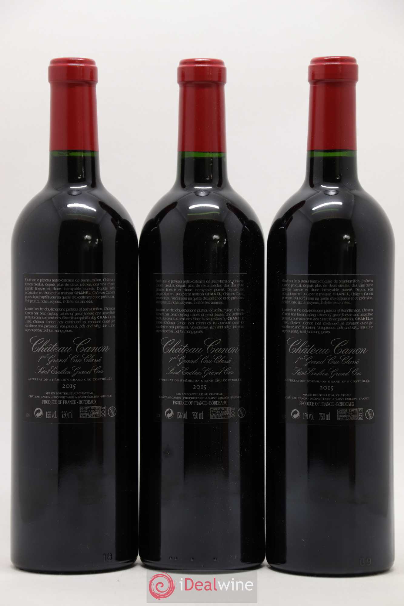 Château Canon 1er Grand Cru Classé B 2015 - Lot de 6 bouteilles - 2