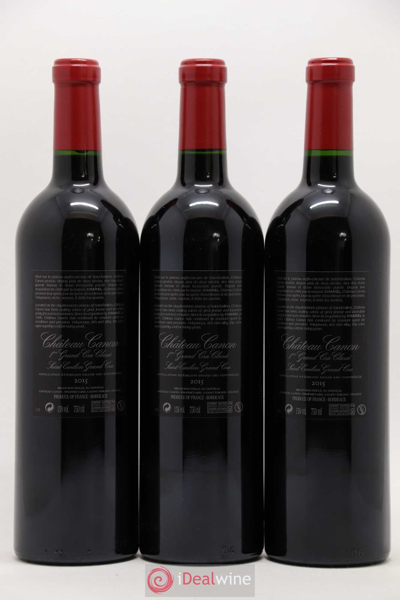 Château Canon 1er Grand Cru Classé B 2015 - Lot de 6 bouteilles - 4