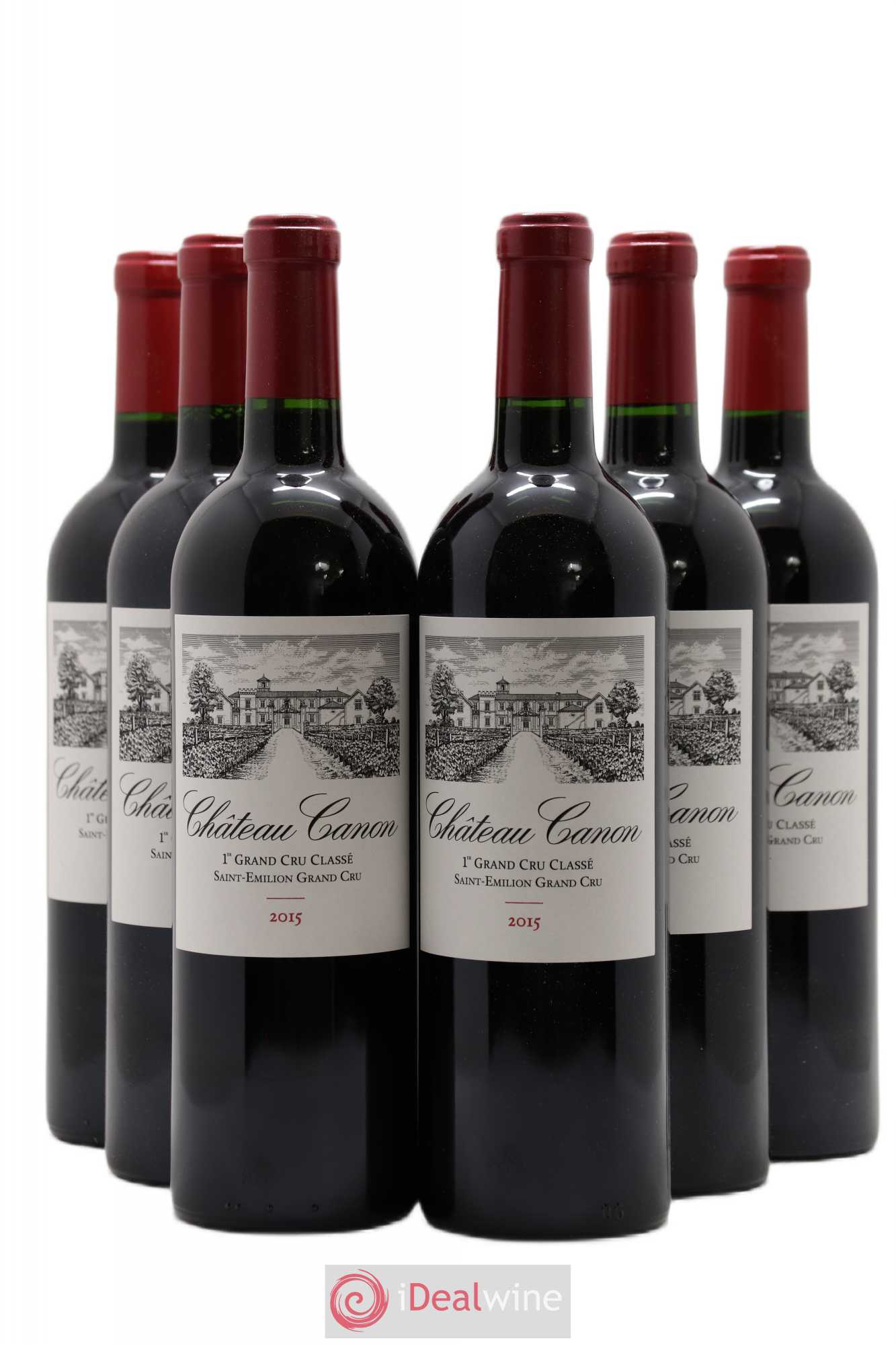 Château Canon 1er Grand Cru Classé B 2015 - Lot de 6 bouteilles - 0