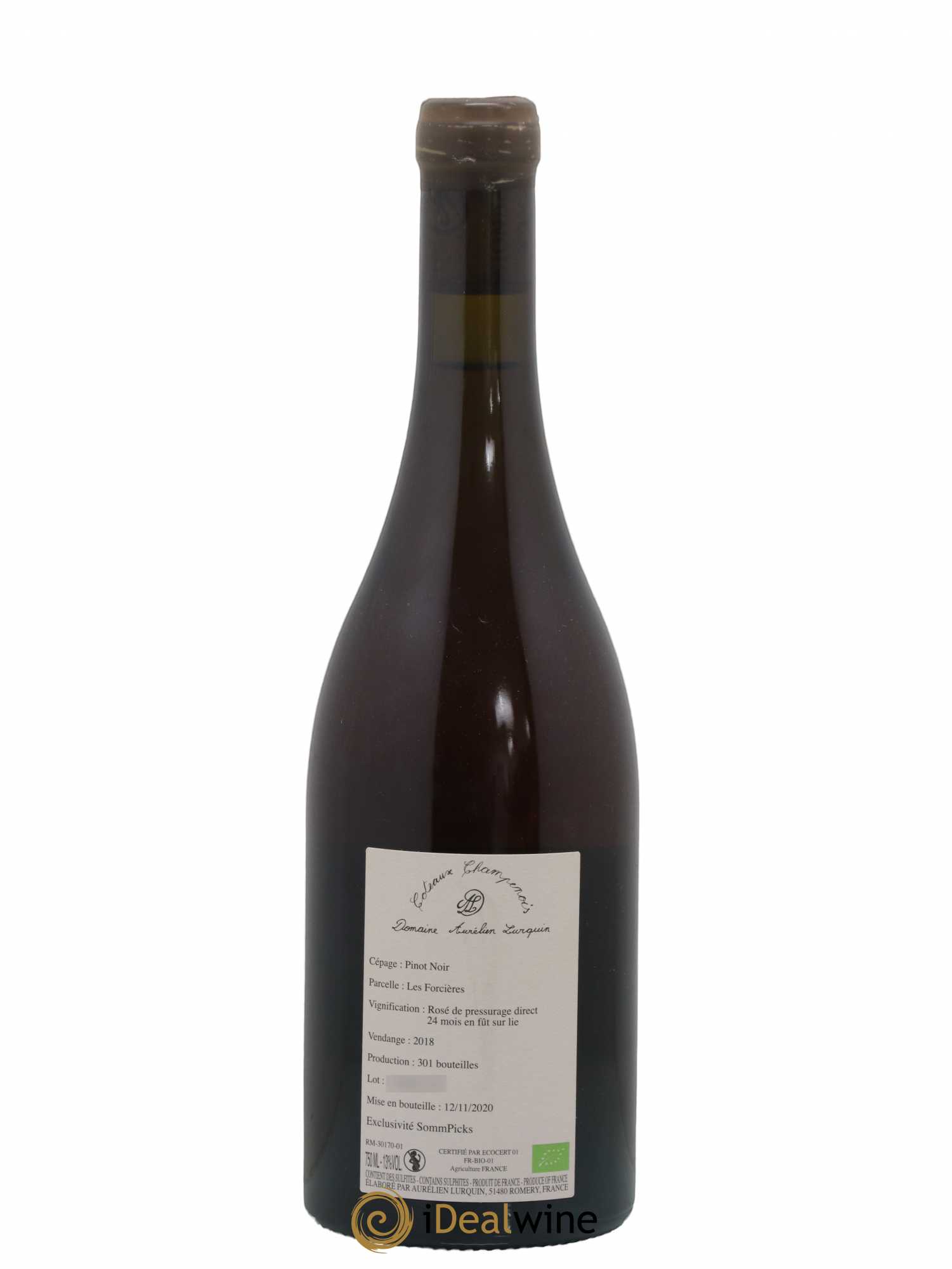Coteaux Champenois Les Forcières Aurélien Lurquin 2018 - Lot de 1 bouteille - 1