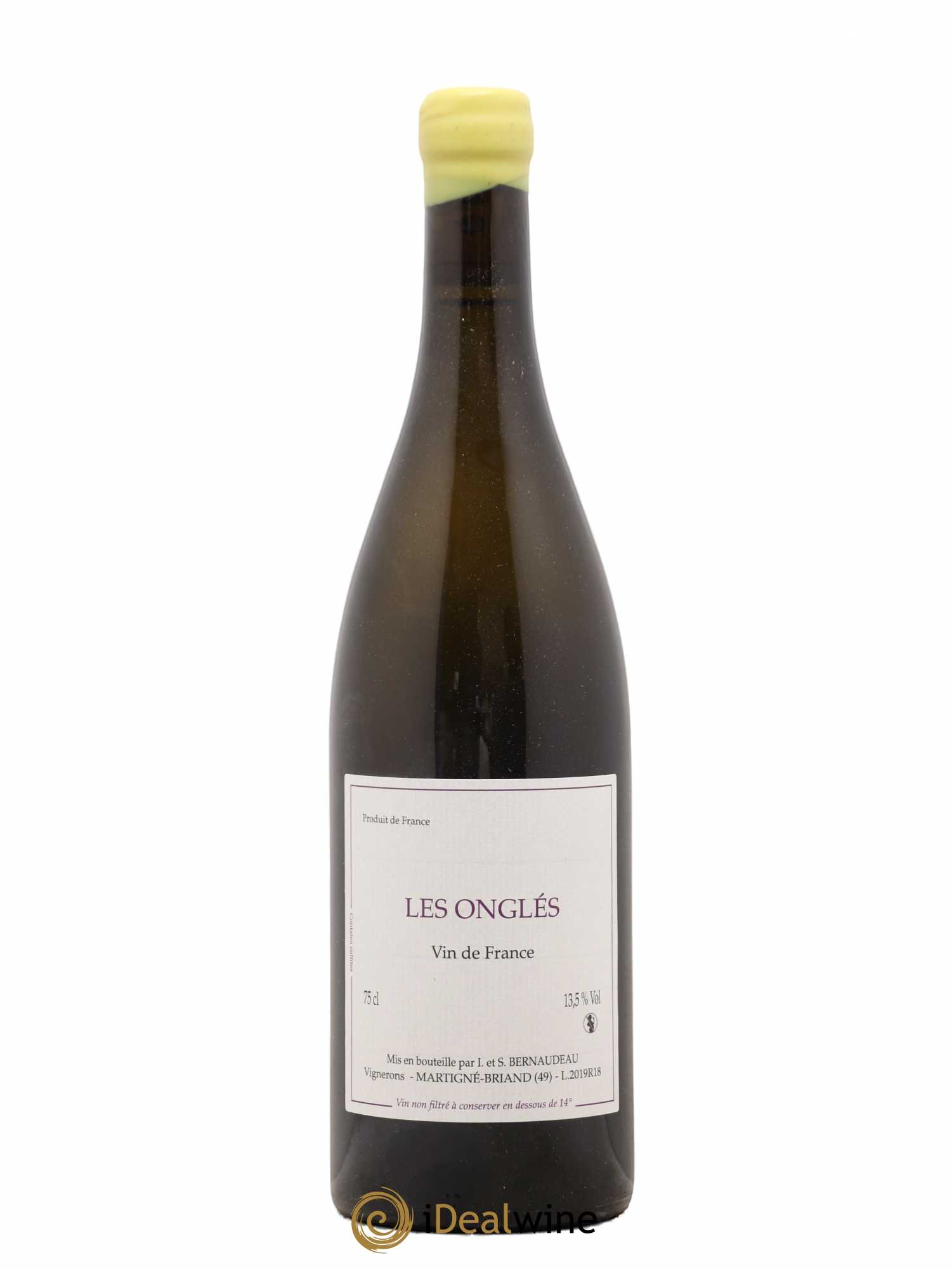 Vin de France Les Onglés Stéphane Bernaudeau 2019 - Lot de 1 bouteille - 0