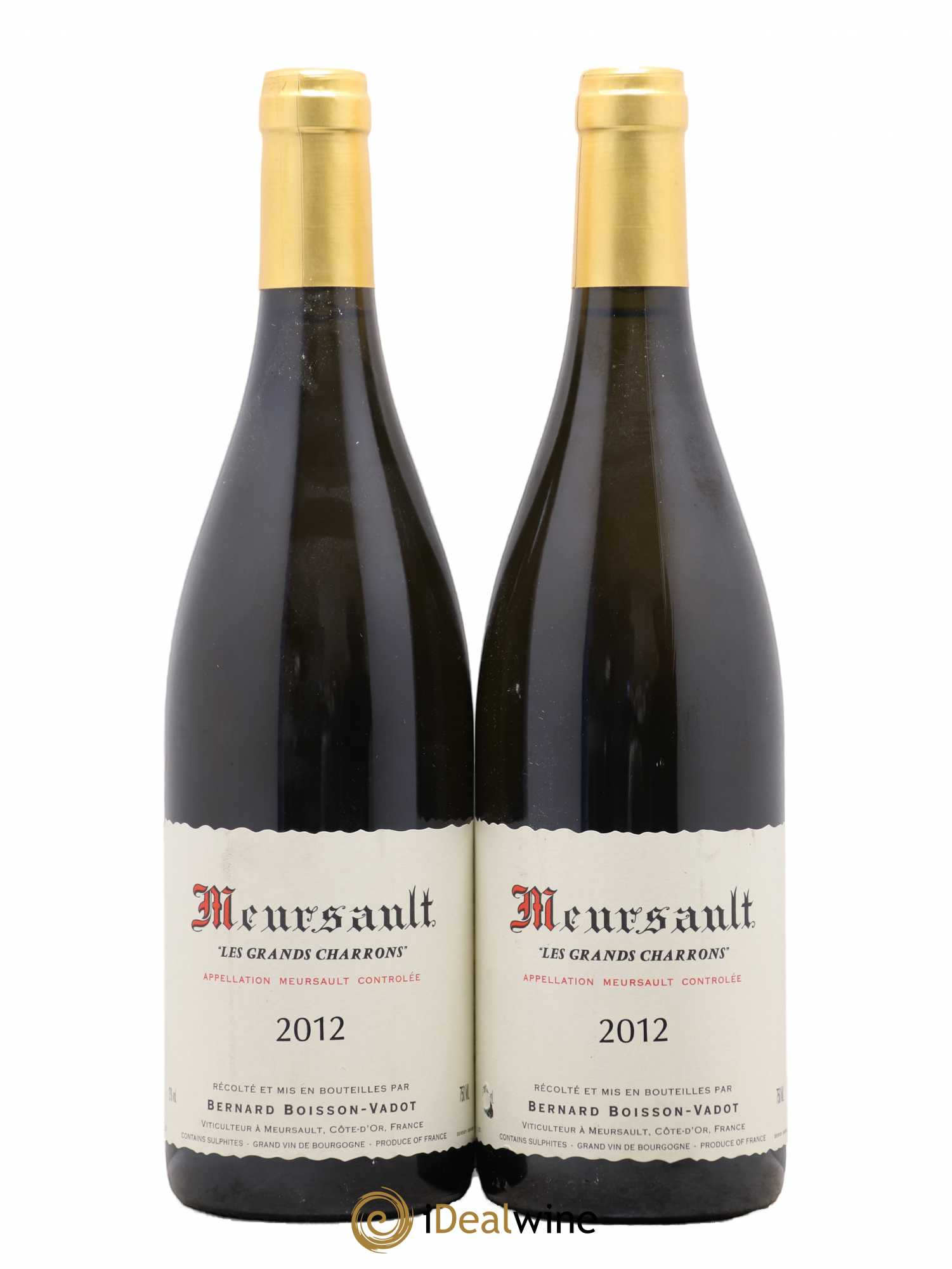 Meursault Les Grands Charrons Boisson-Vadot (Domaine) 2012 - Lot de 2 bouteilles - 0