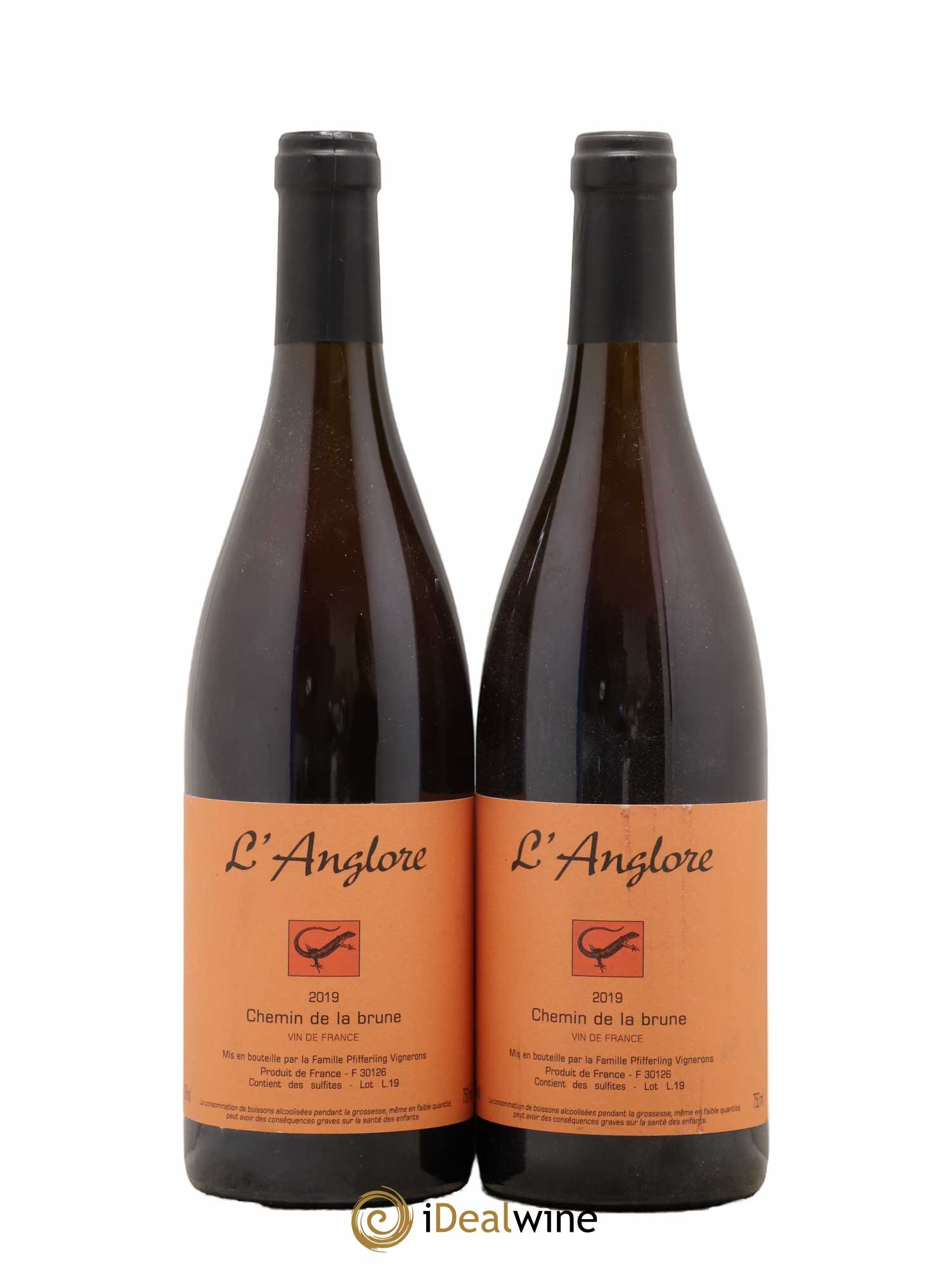 Vin de France Chemin de la brune L'Anglore 2019 - Lot de 2 bouteilles - 0