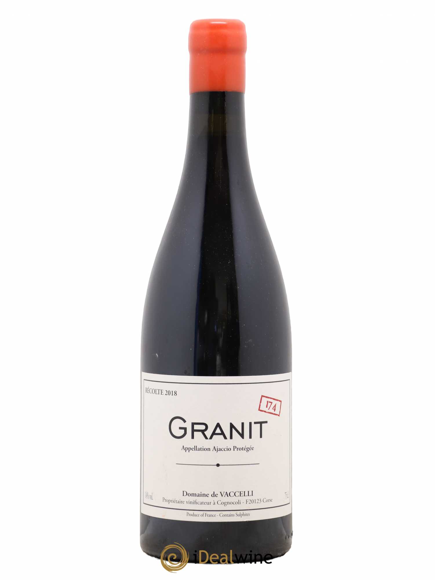 Ajaccio Granit 174 Vaccelli 2018 - Lot de 1 bouteille - 0