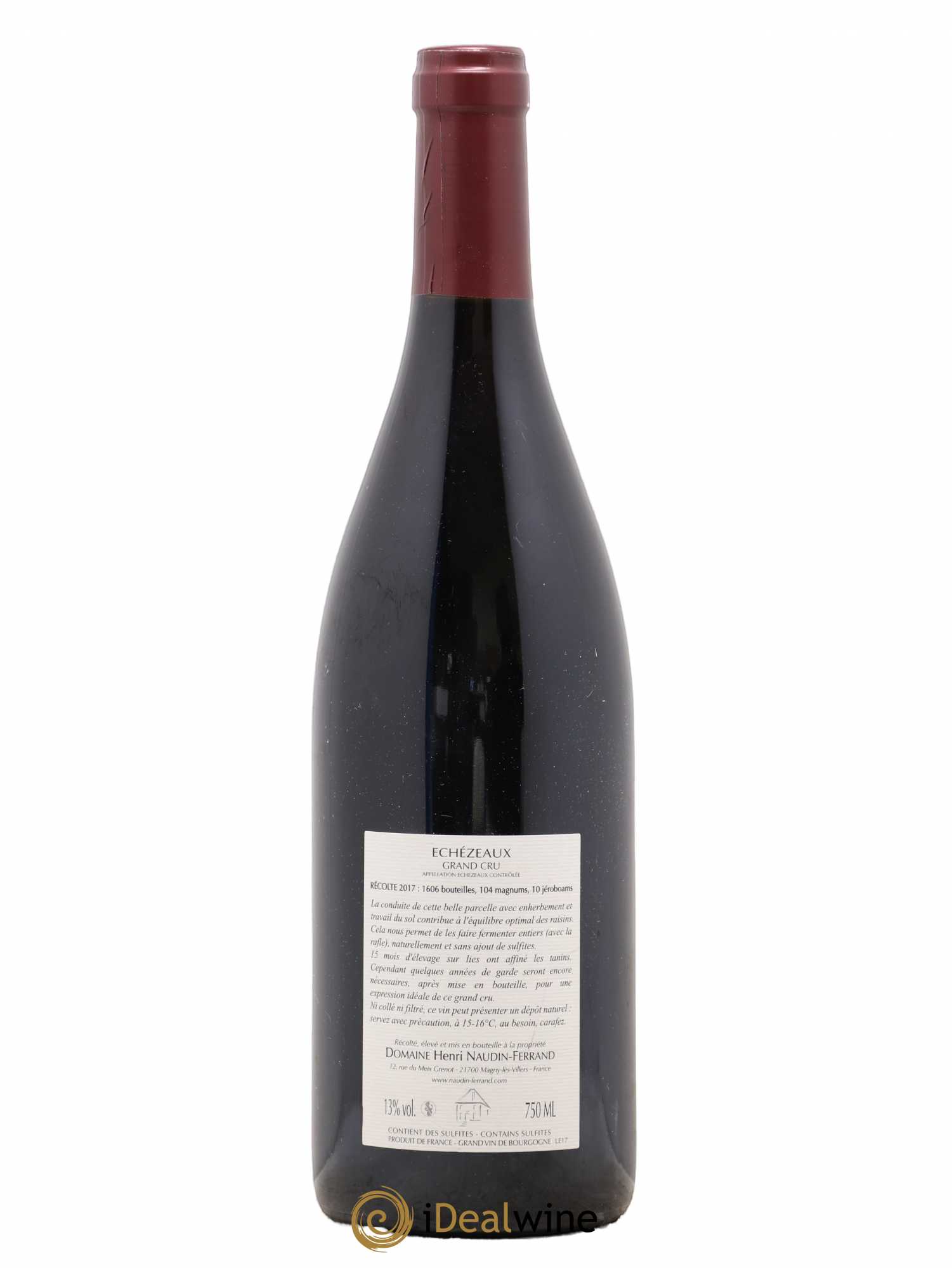 Echezeaux Grand Cru Naudin-Ferrand (Domaine) 2017 - Lot de 1 bouteille - 1