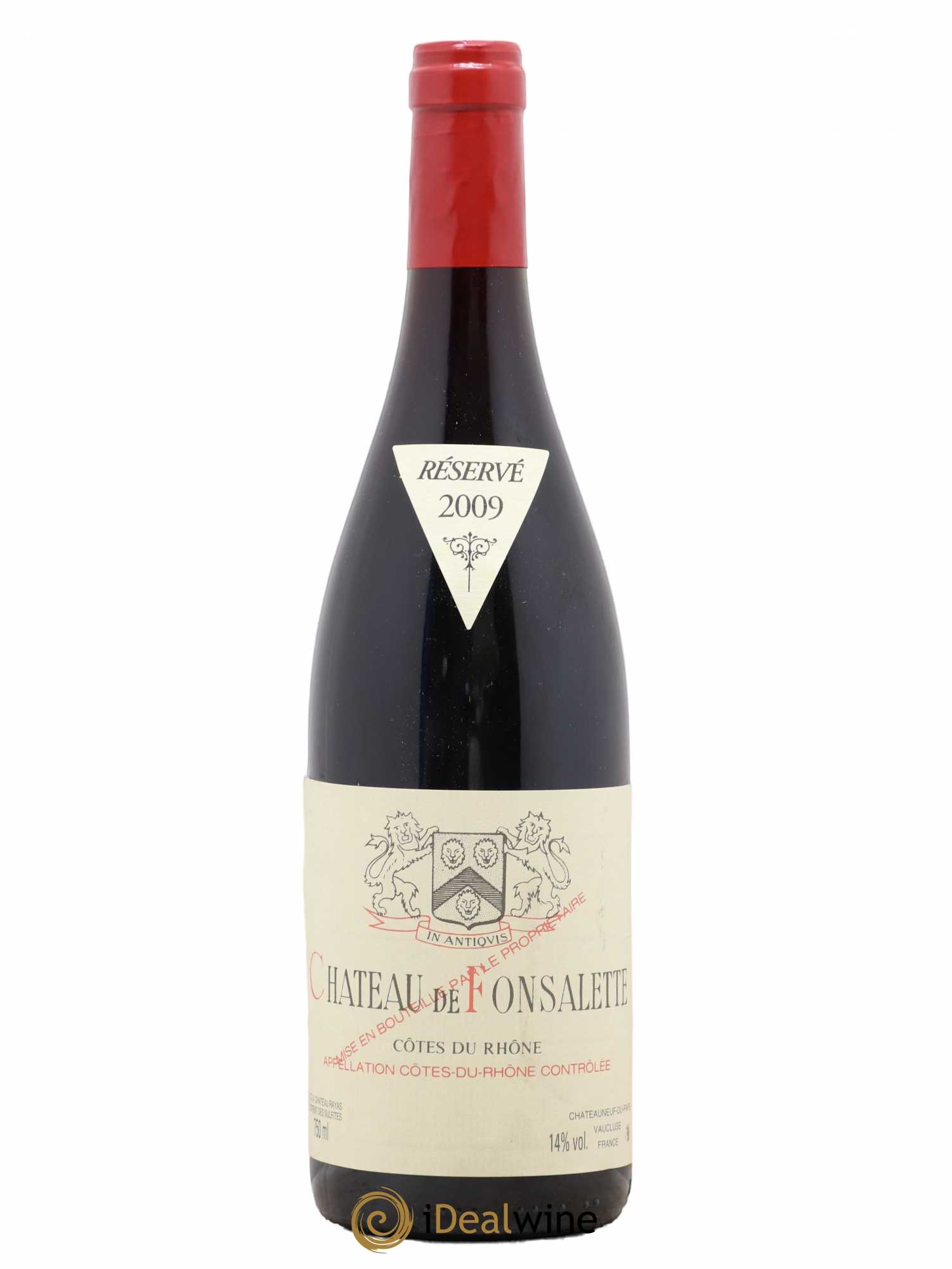 Côtes-du-Rhône Château de Fonsalette Emmanuel Reynaud 2009 - Lot de 1 bouteille - 0