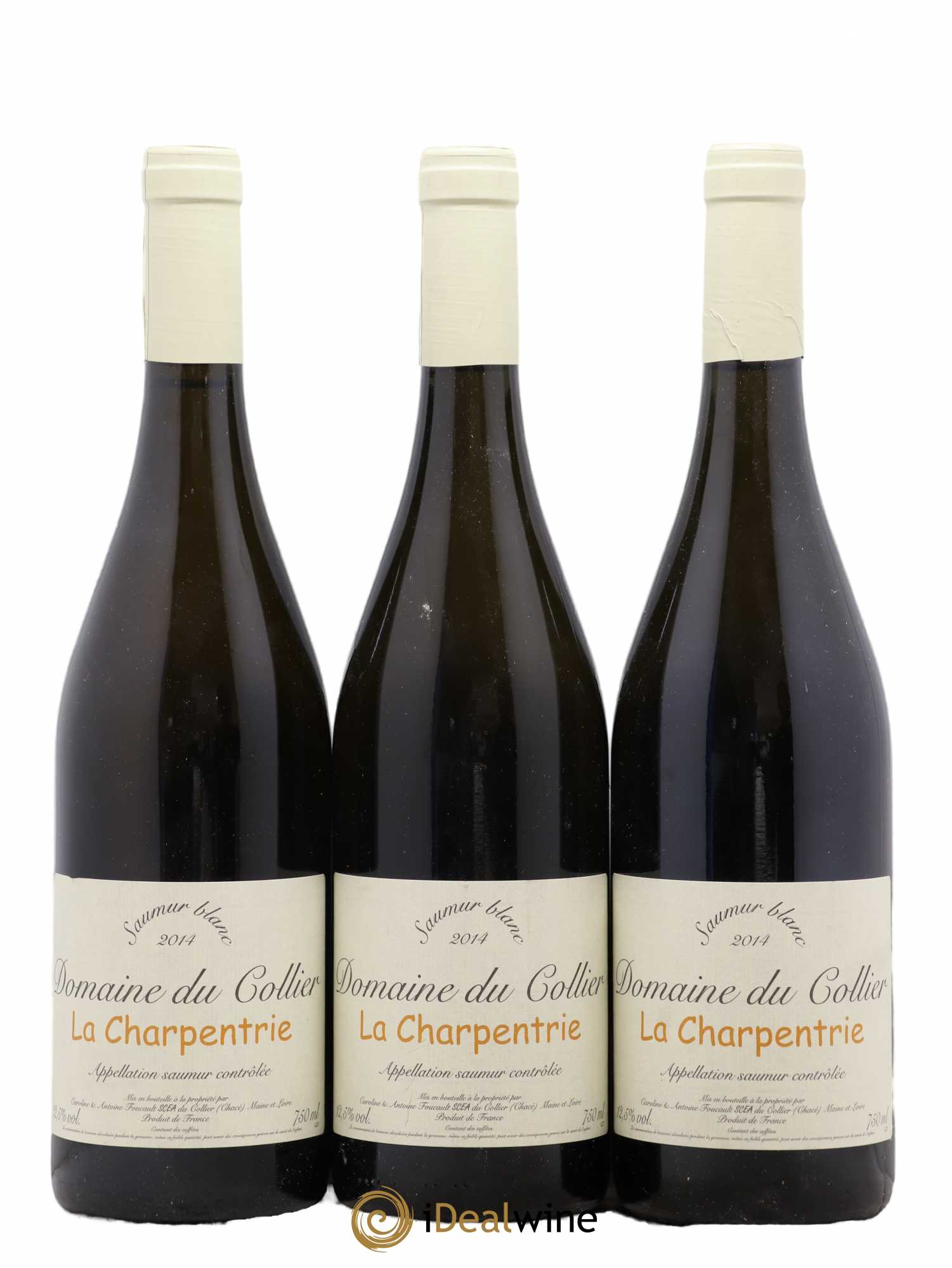 Saumur La Charpentrie Domaine du Collier 2014 - Lot de 3 bouteilles - 0
