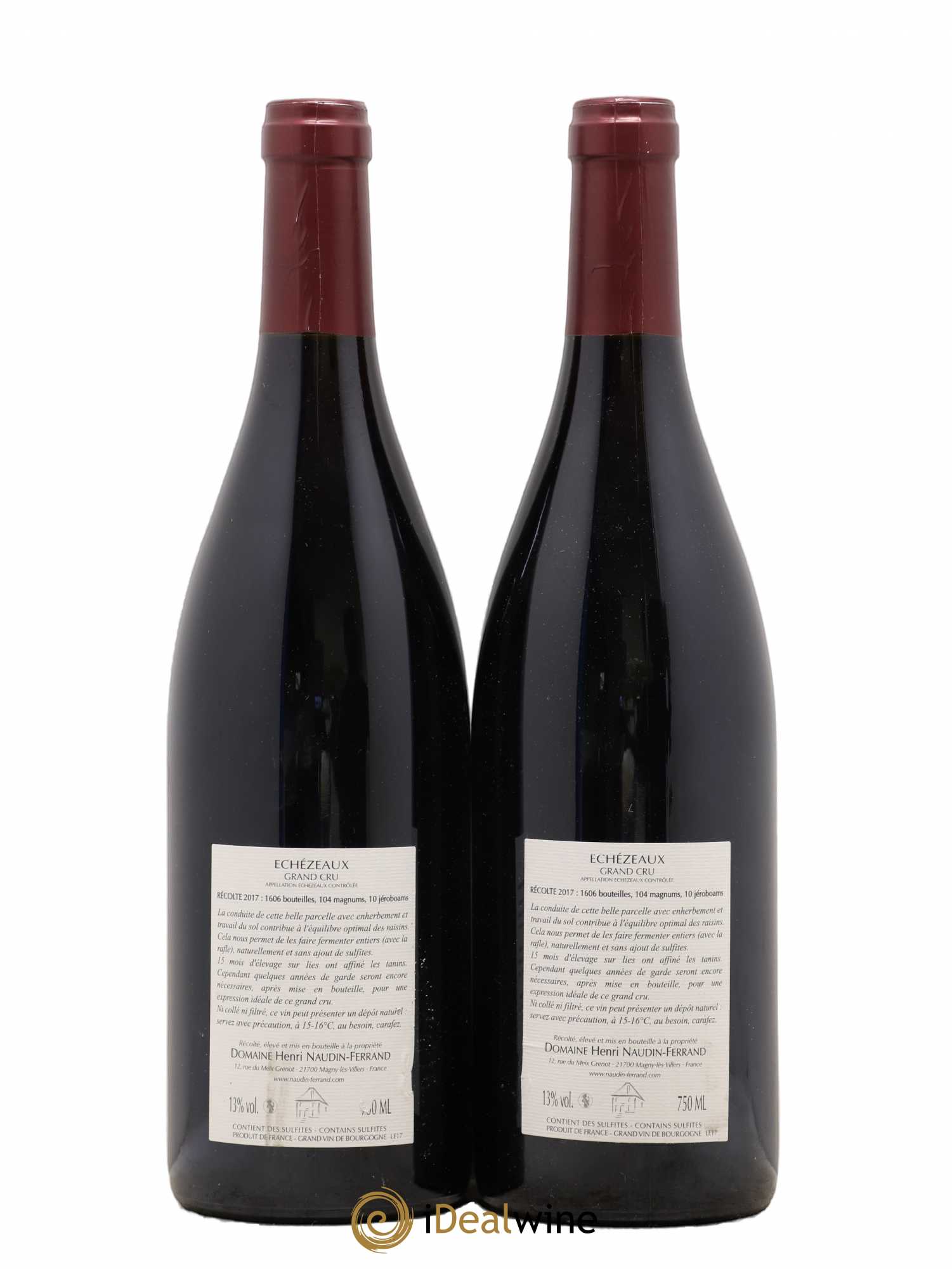 Echezeaux Grand Cru Naudin-Ferrand (Domaine) 2017 - Lot de 2 bouteilles - 1
