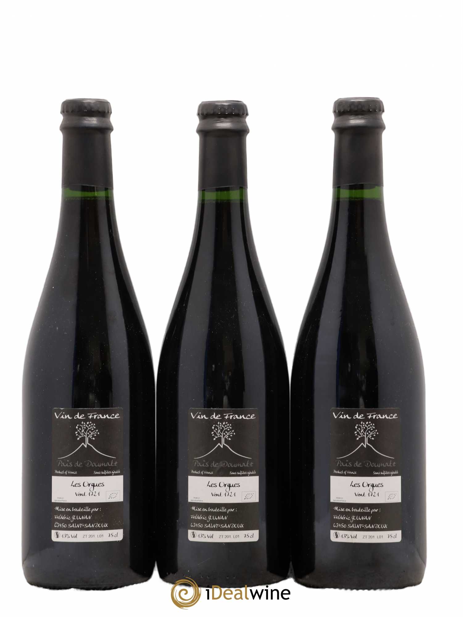 Vin de France Les Orgues Vignoble de l'Arbre Blanc 2017 - Lot de 3 bouteilles - 1